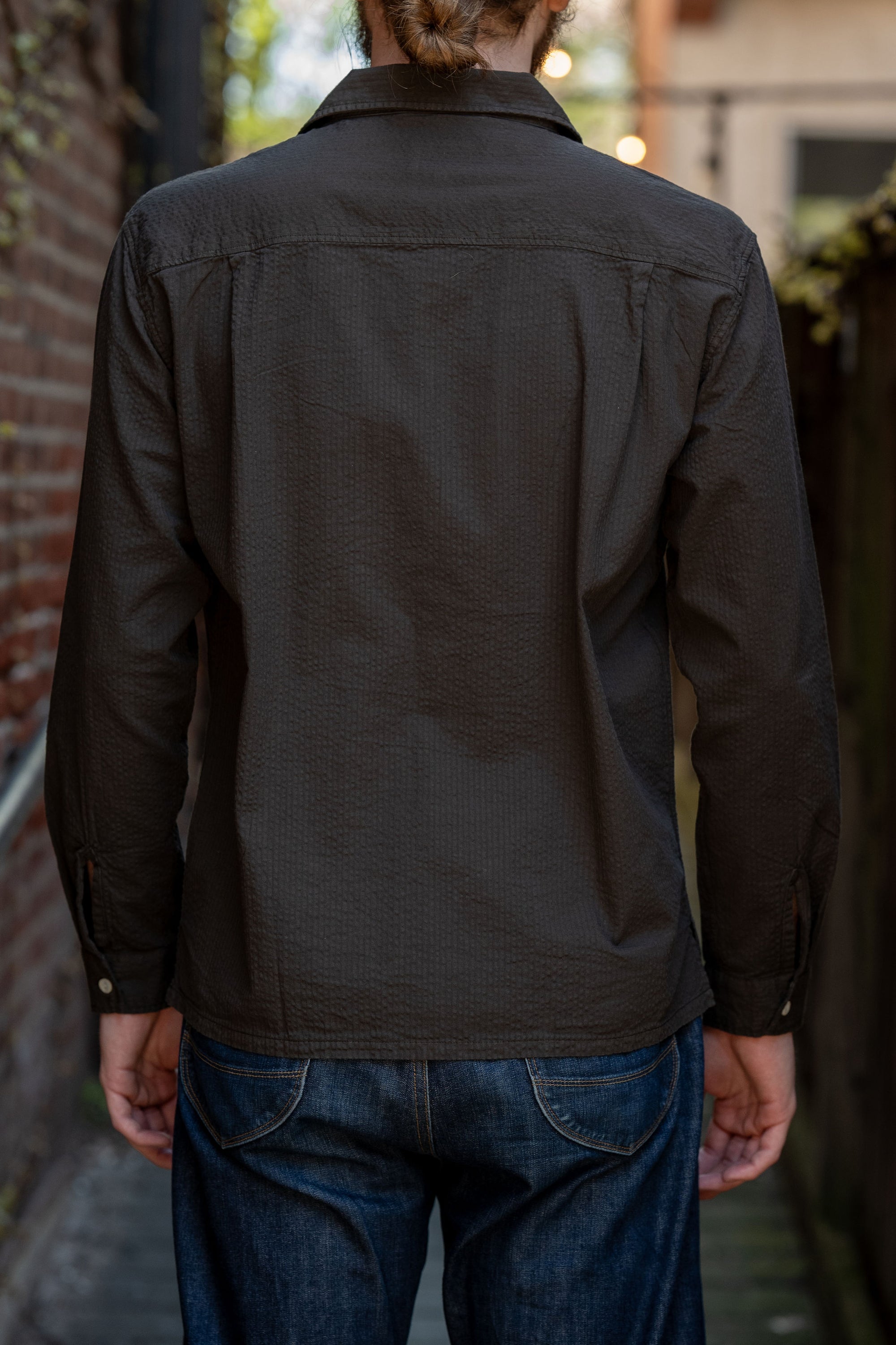 Knickerbocker Fulton Seersucker Shirt - Brown