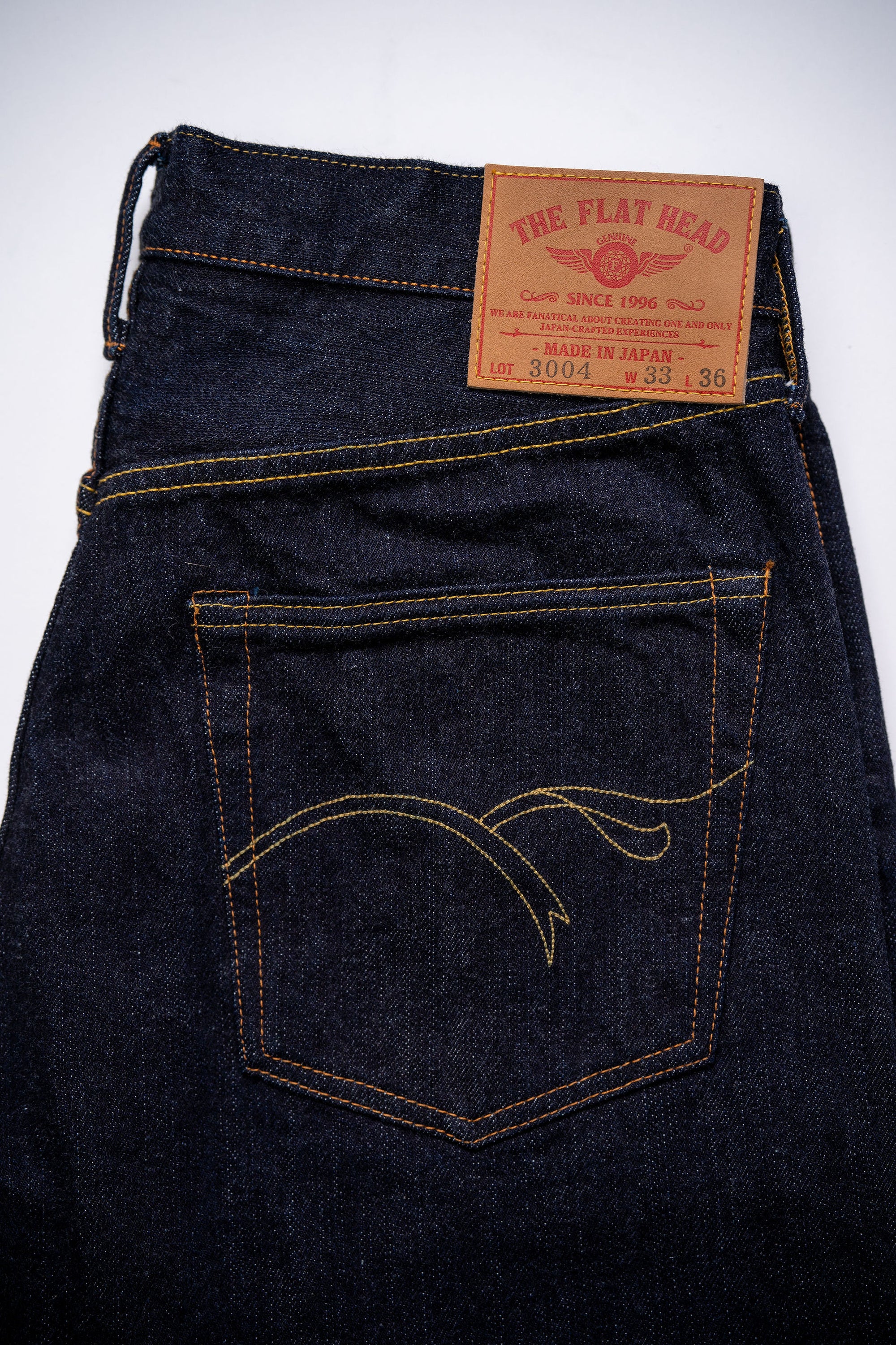 The Flat Head FN-3004 Straight Tapered - 14.5oz Selvedge Denim (One Washed)