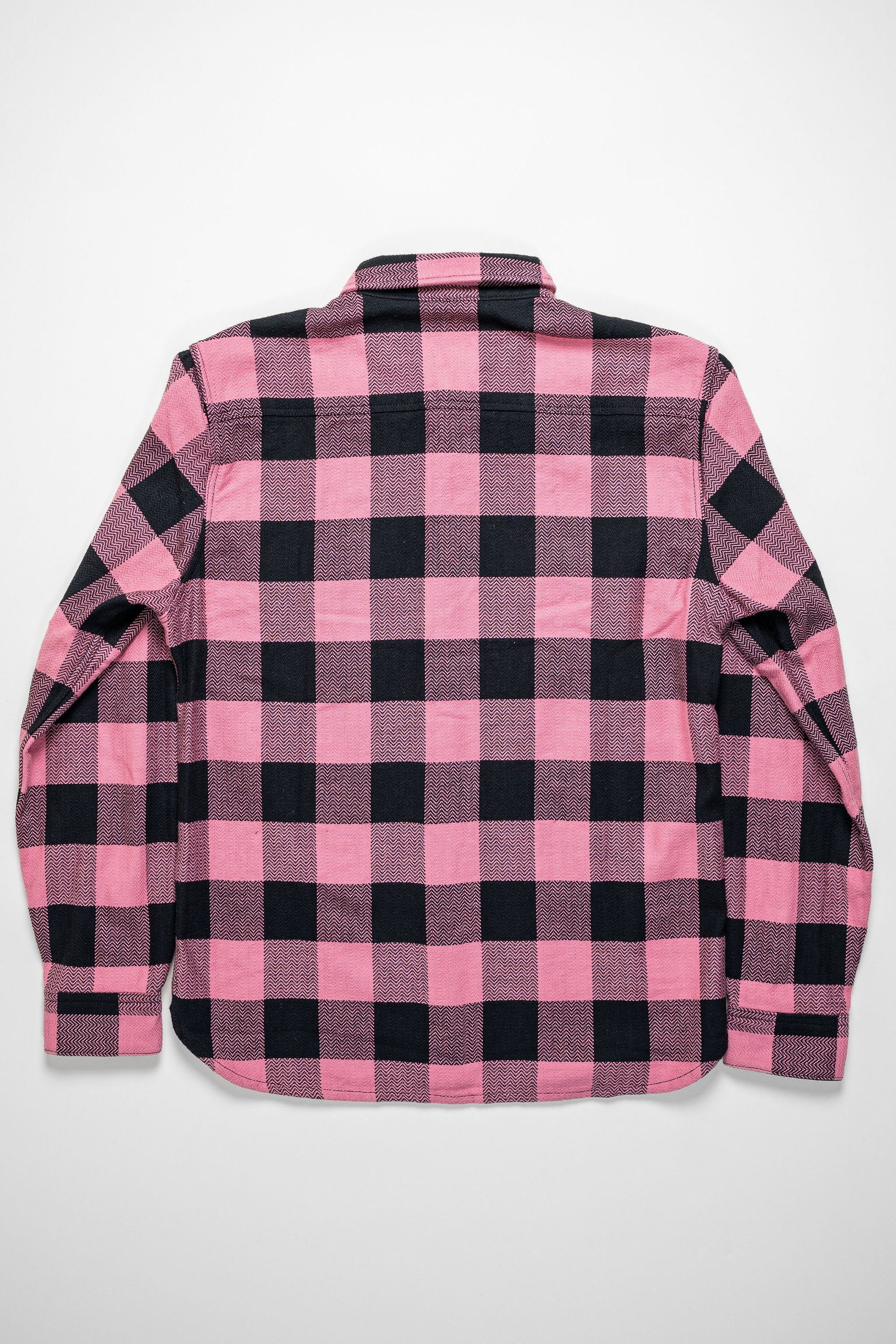 The Flat Head SNR-101L Block Check Flannel Shirt - Pink/Black