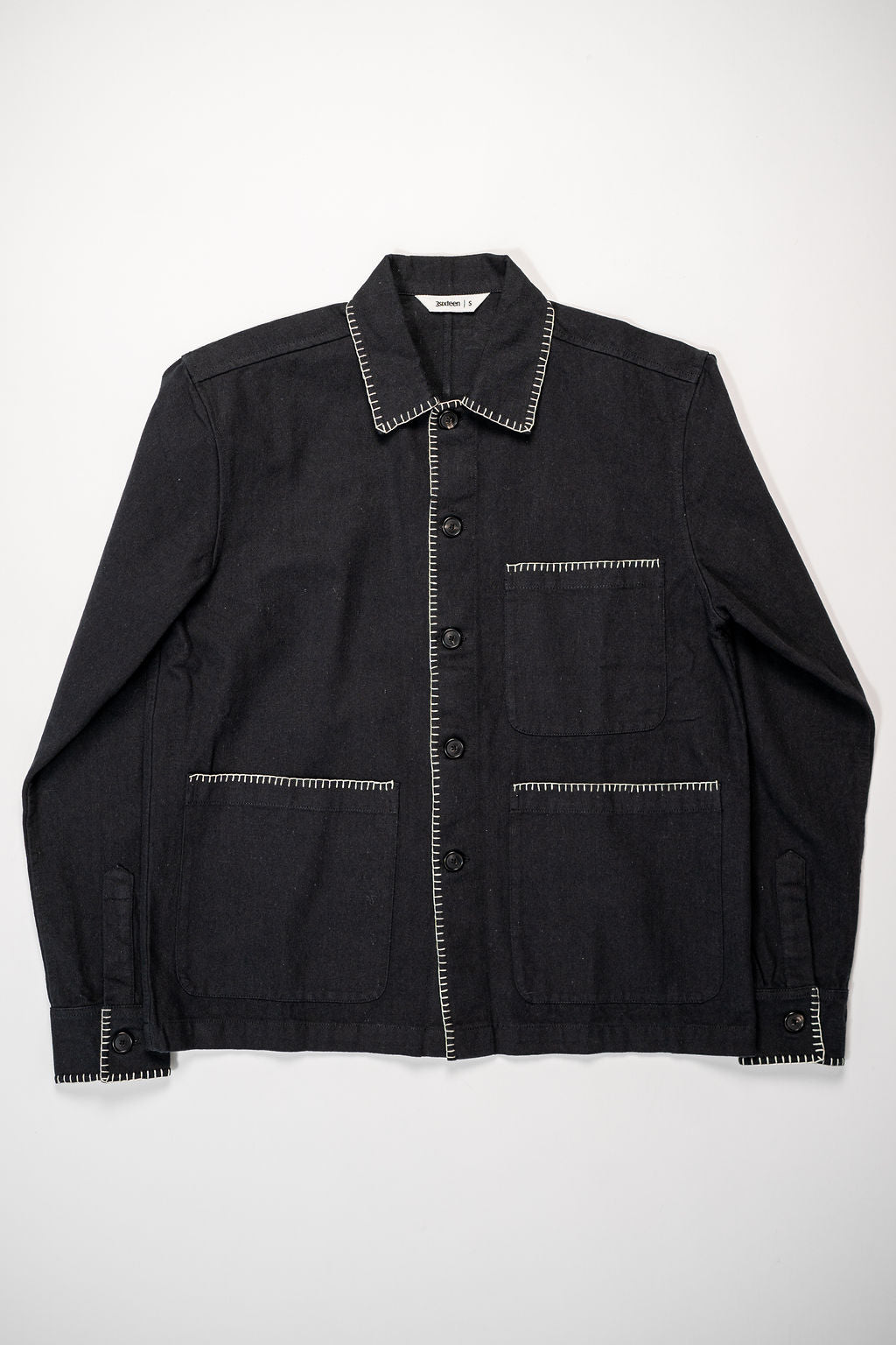 3sixteen Shop Jacket - Blanket Stitch Black Canvas