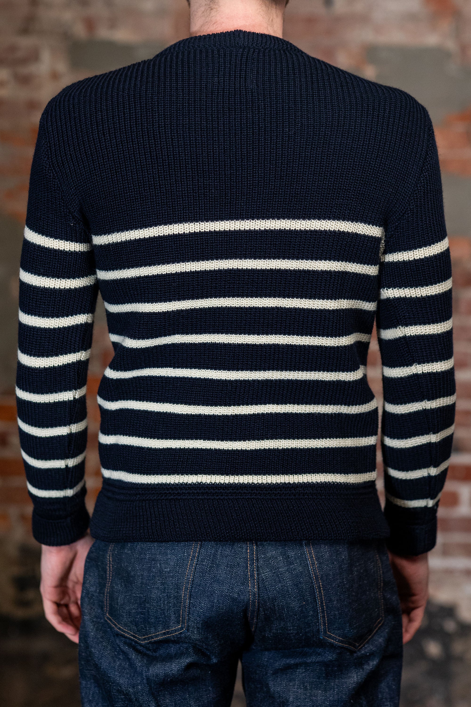 Heimat Textil Signal Sweater - Ink/Seashell Mariner