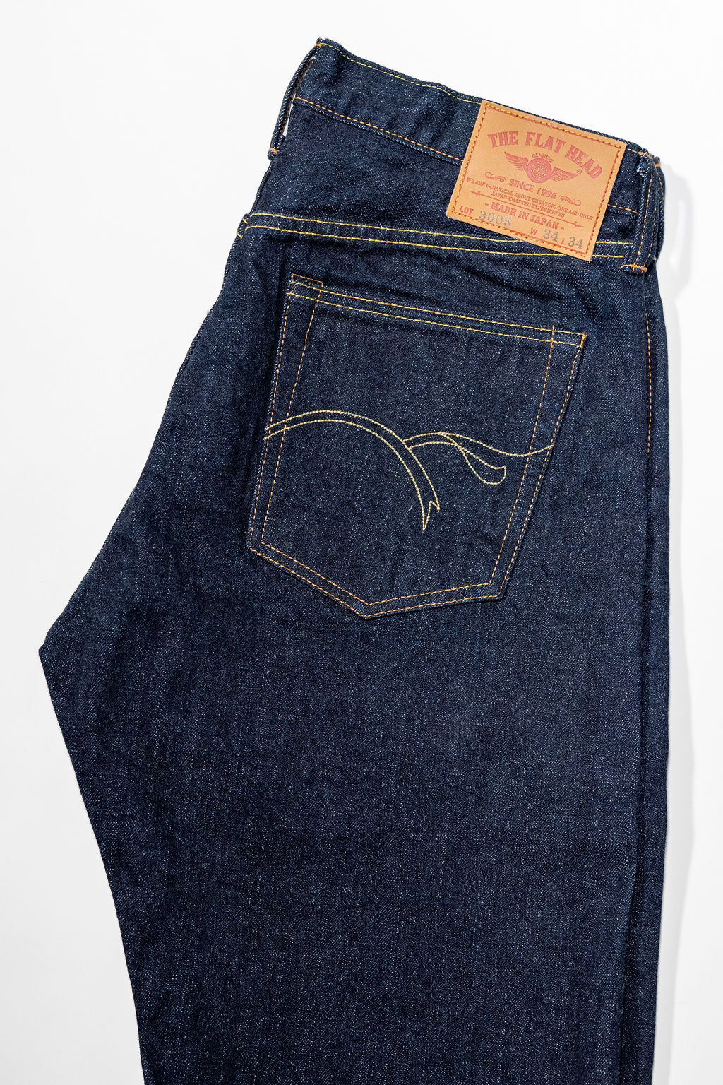 The Flat Head FN-3005 Straight - 14.5oz Selvedge Denim (One Wash)