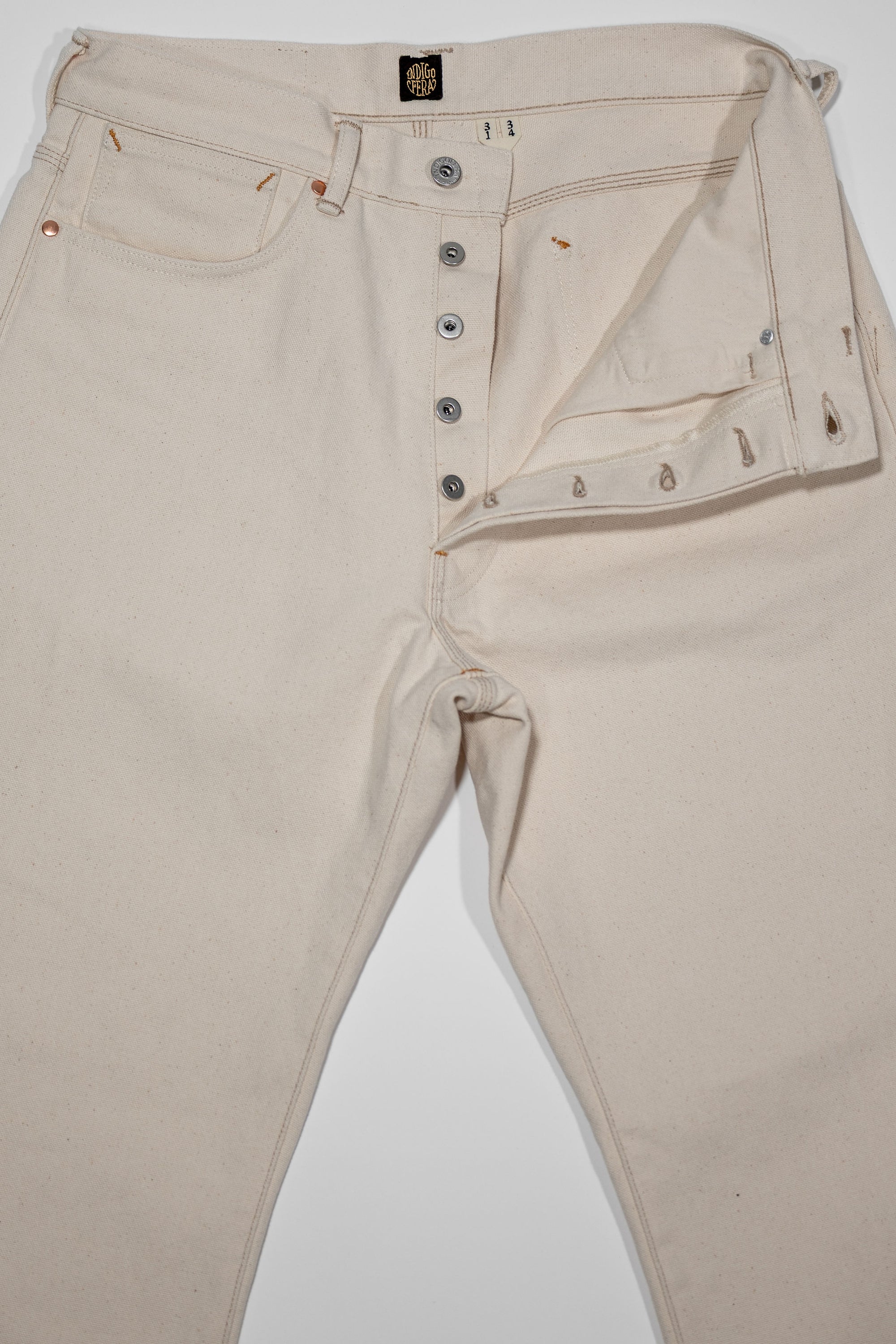 Indigofera Duke - 13oz Smithson Canvas Ecru