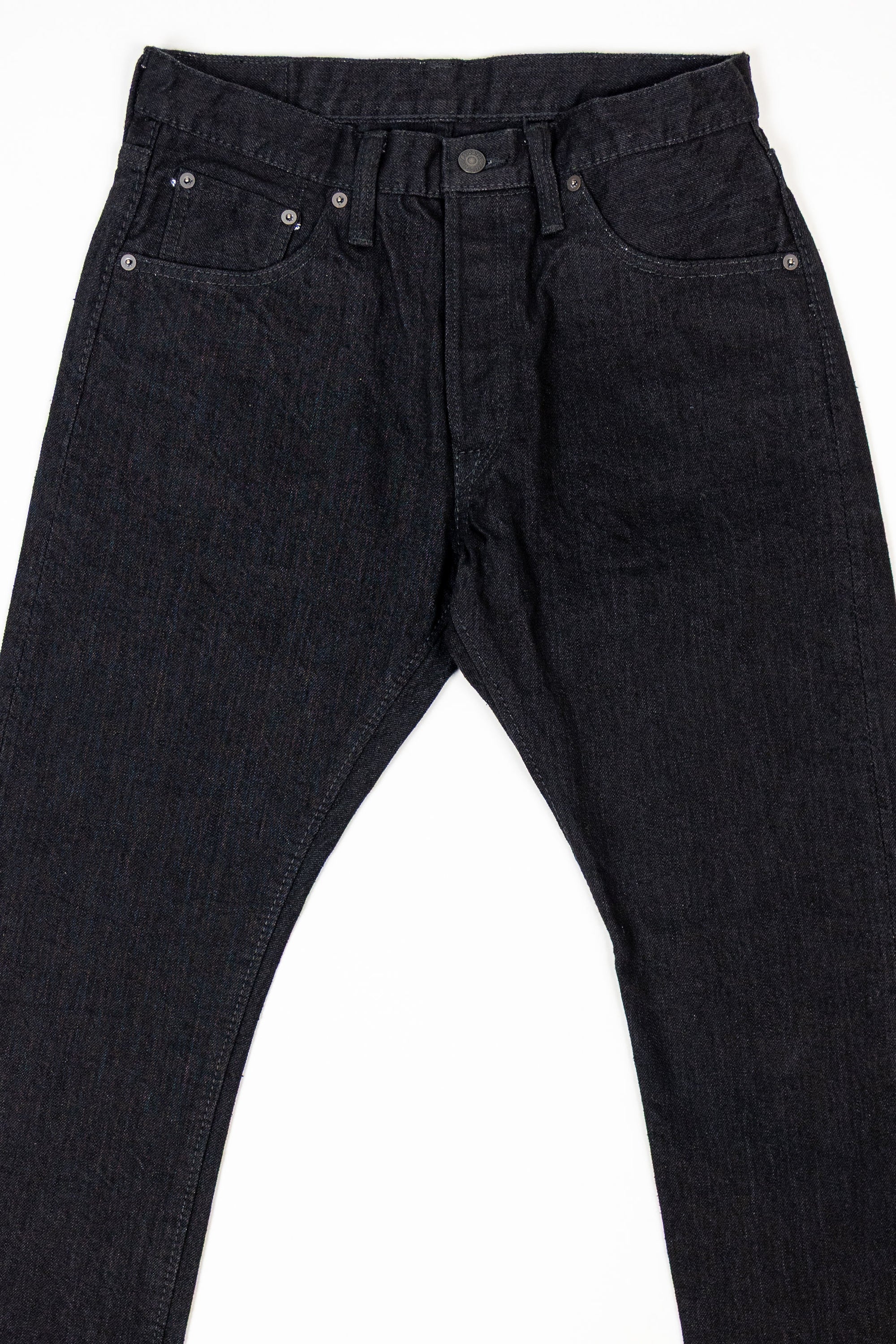 Pure Blue Japan XX-019-BK Relaxed Tapered - 14oz Double Black Denim (Rinsed)