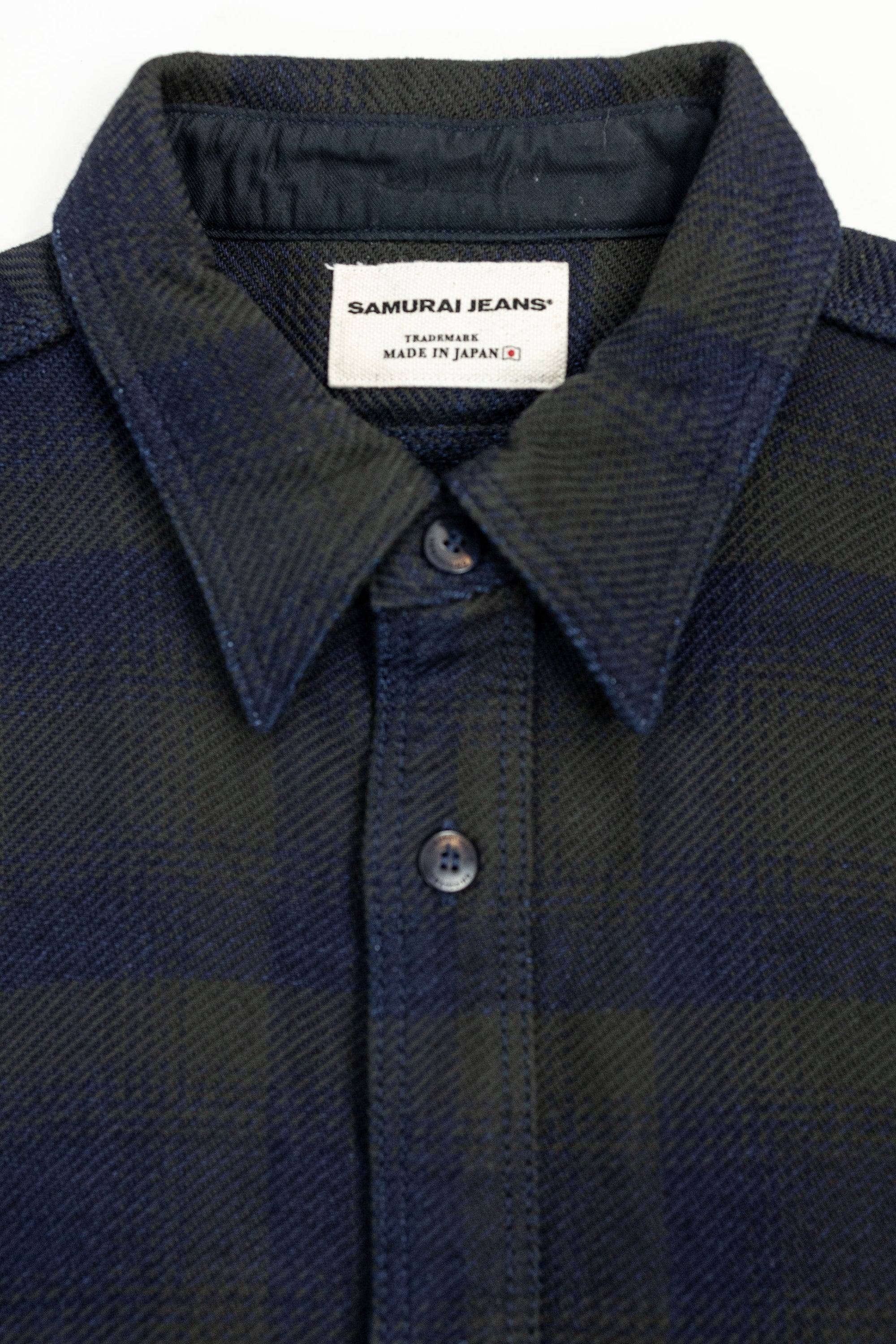 Samurai SIN24-03W Rope Dyed Flannel Shirt - Black