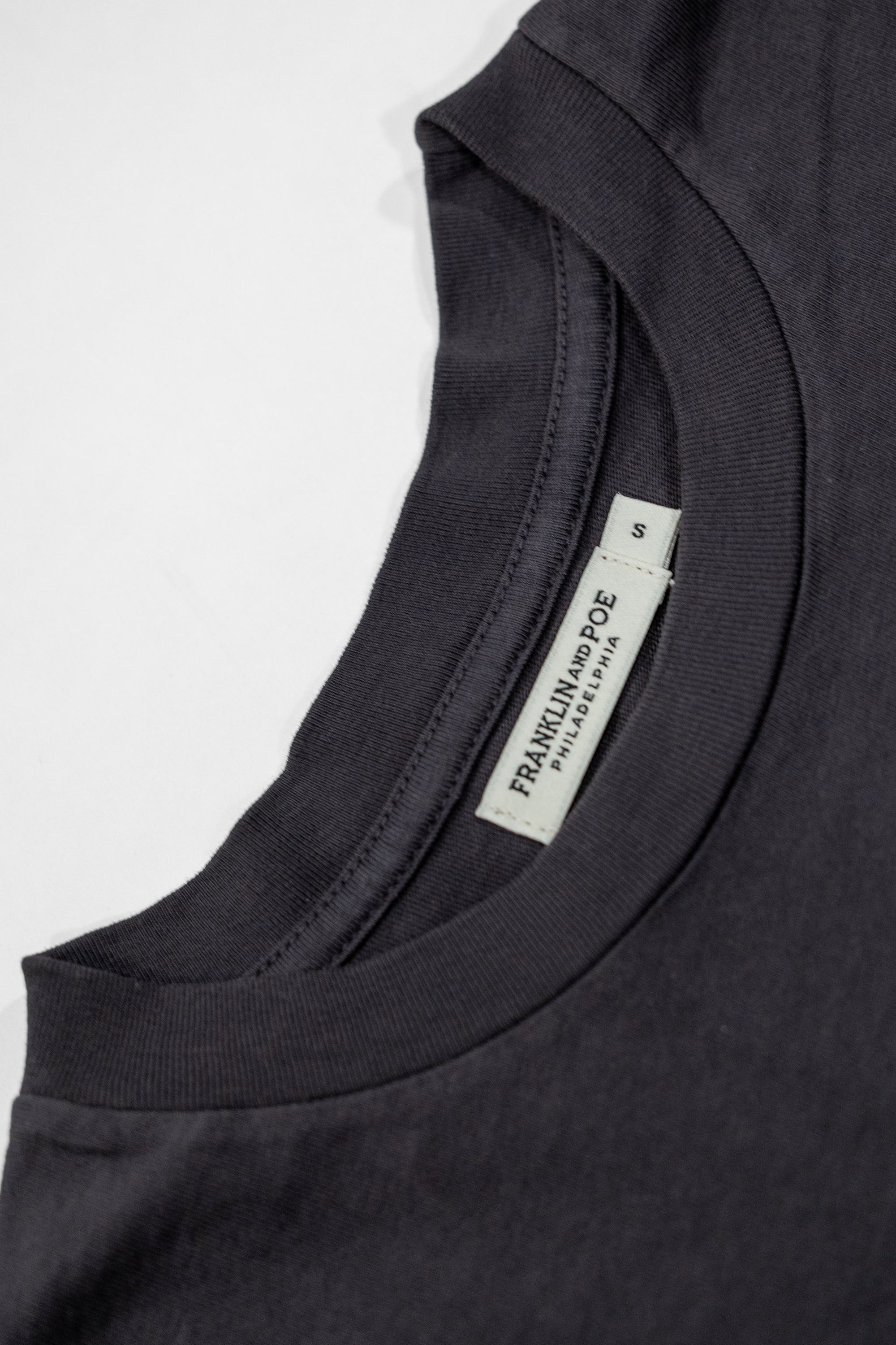 Franklin & Poe Vintage Tee - Charcoal Blue