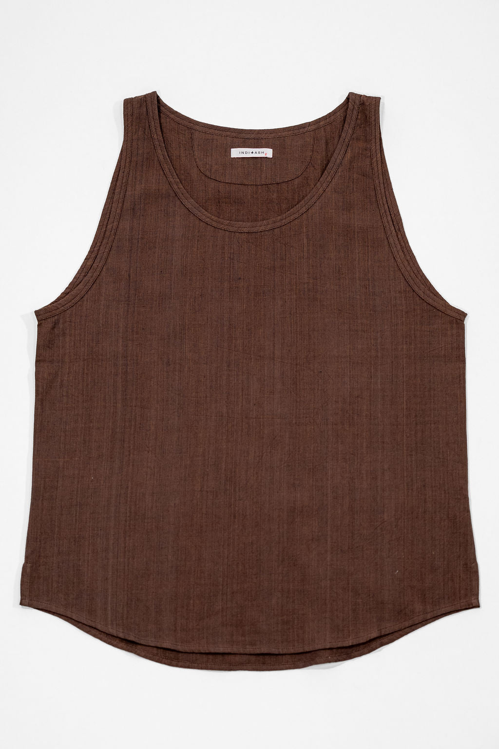 Indi + Ash Ripley Tank - Coyote/Indigo Handwoven Kala Cotton