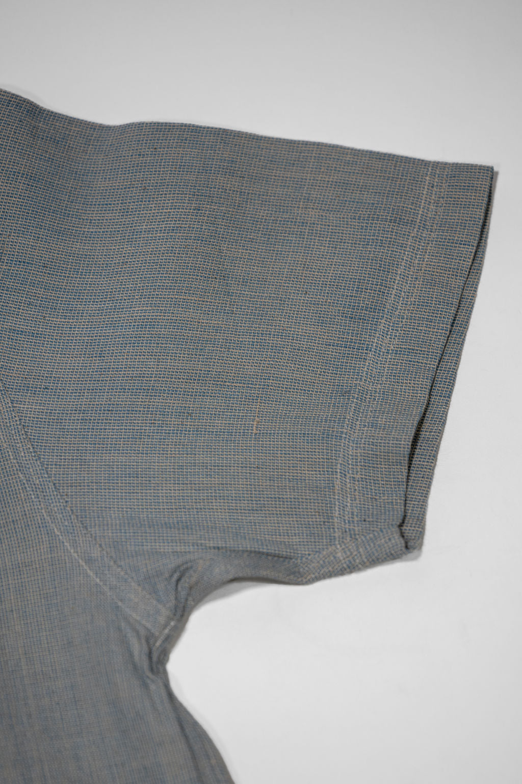 Indi + Ash Marc Shirt Handwoven Kala Cotton - End on End Indigo/Natural