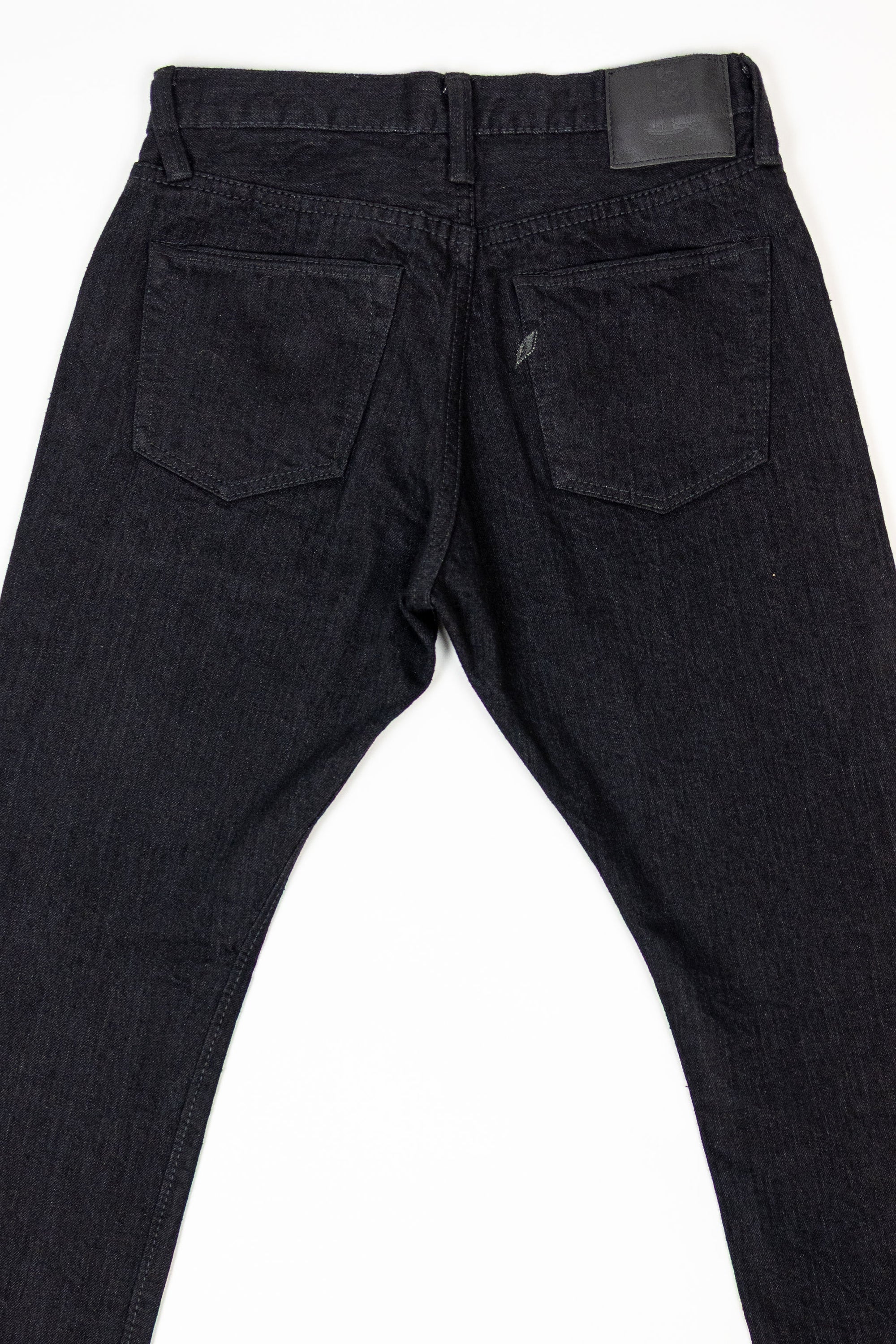 Pure Blue Japan XX-019-BK Relaxed Tapered - 14oz Double Black Denim (Rinsed)