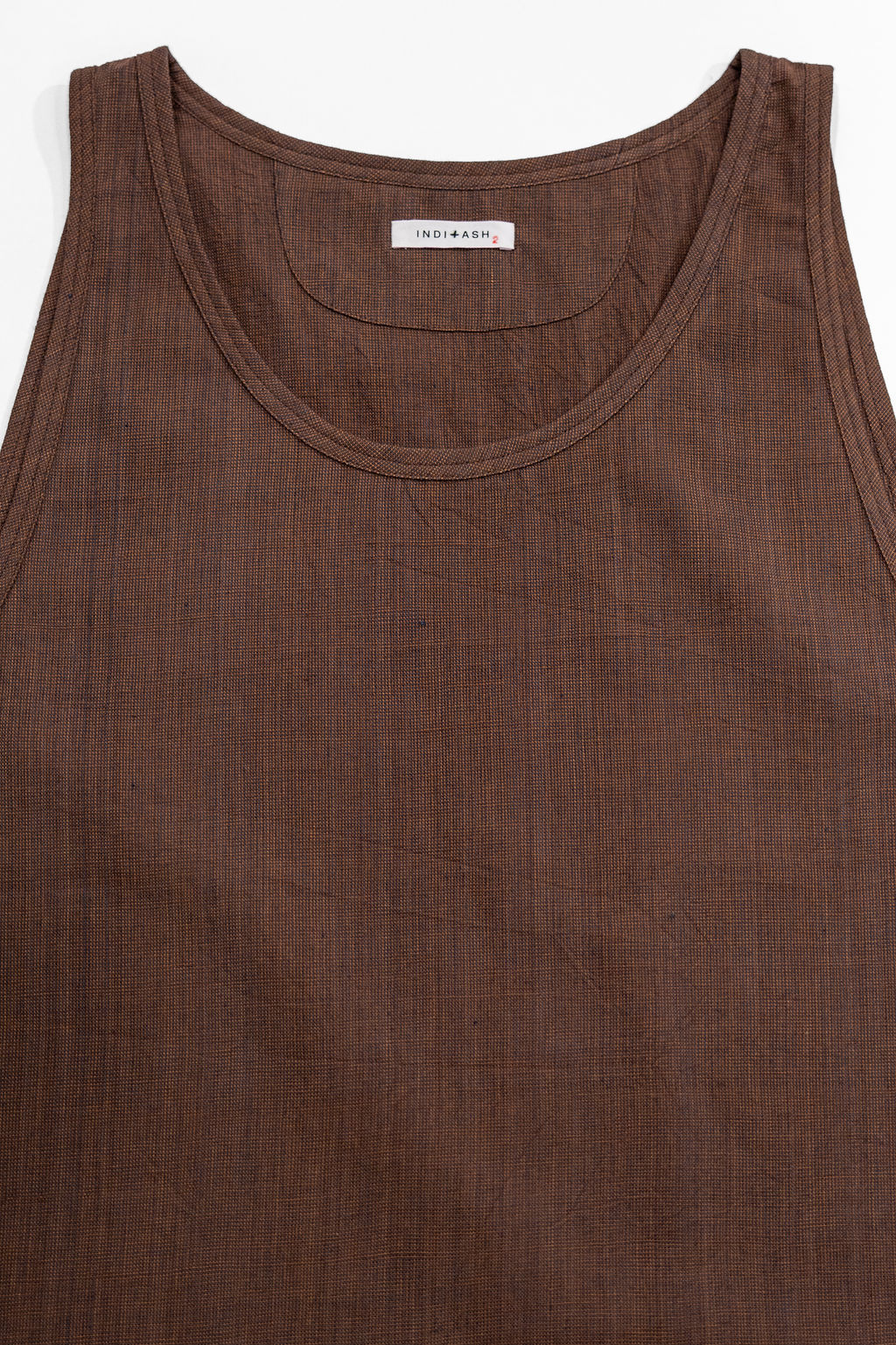 Indi + Ash Ripley Tank - Coyote/Indigo Handwoven Kala Cotton