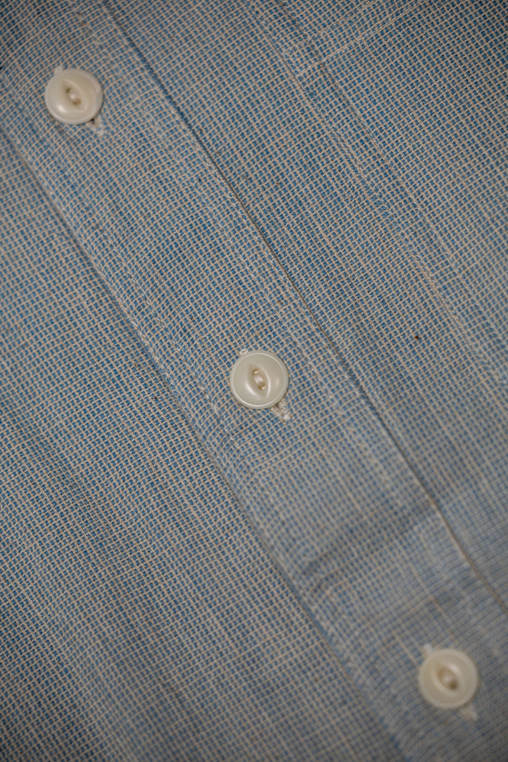 Indi + Ash Marc Shirt Handwoven Kala Cotton - End on End Indigo/Natural