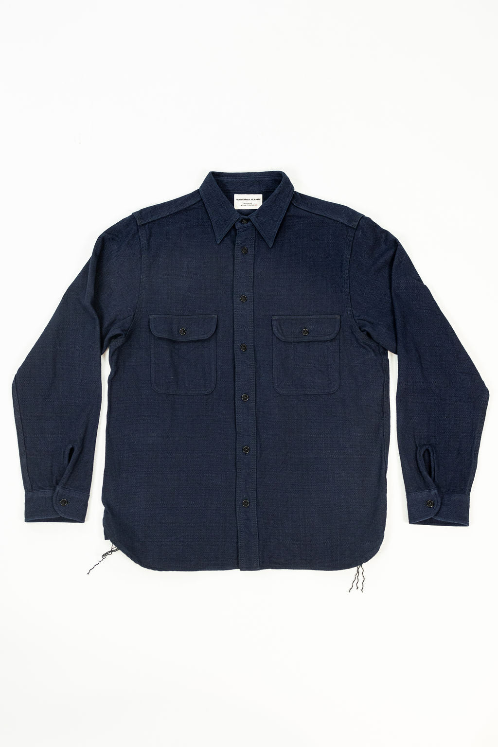 Samurai SAK24-01W Spotted Work Shirt - Indigo