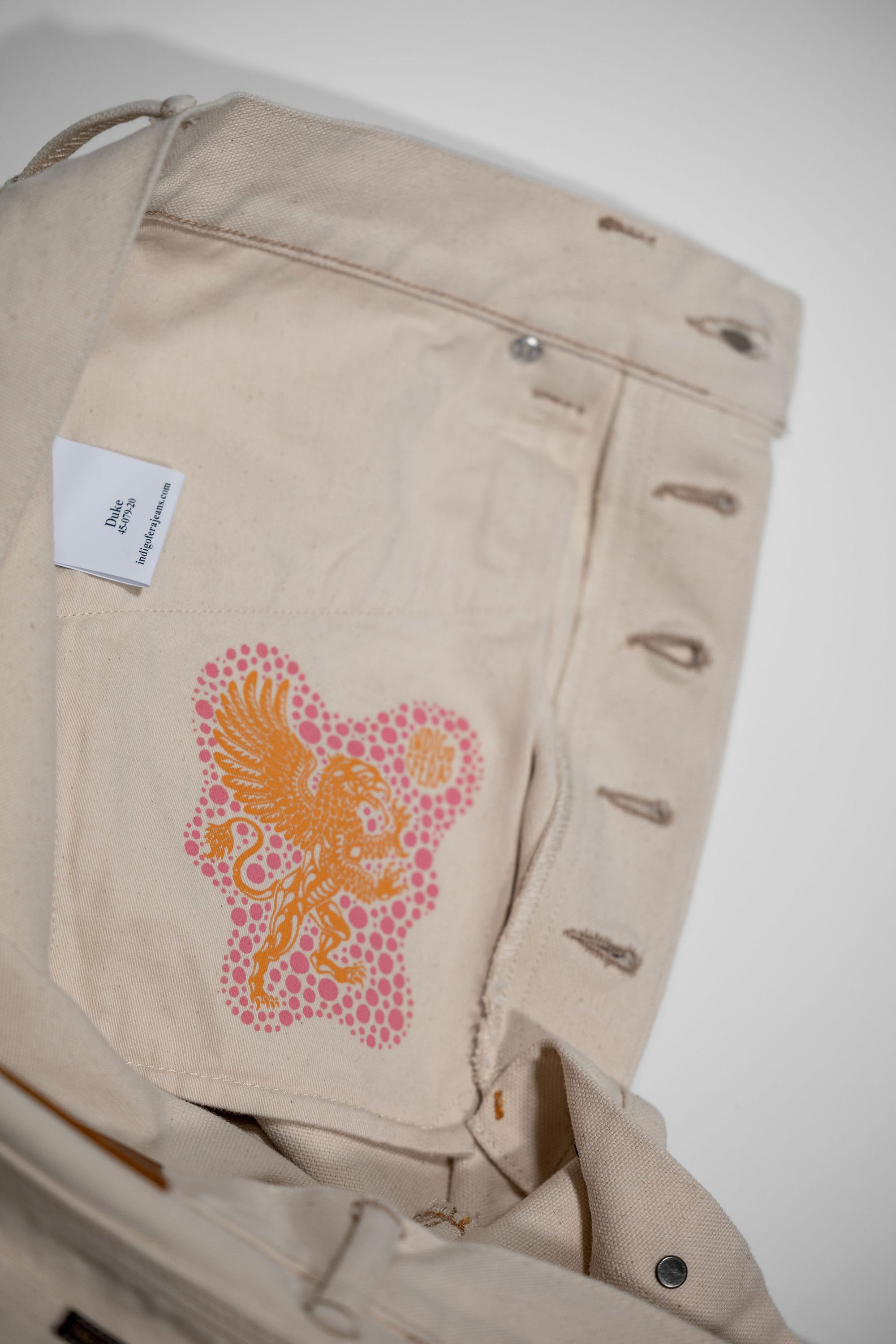 Indigofera Duke - 13oz Smithson Canvas Ecru