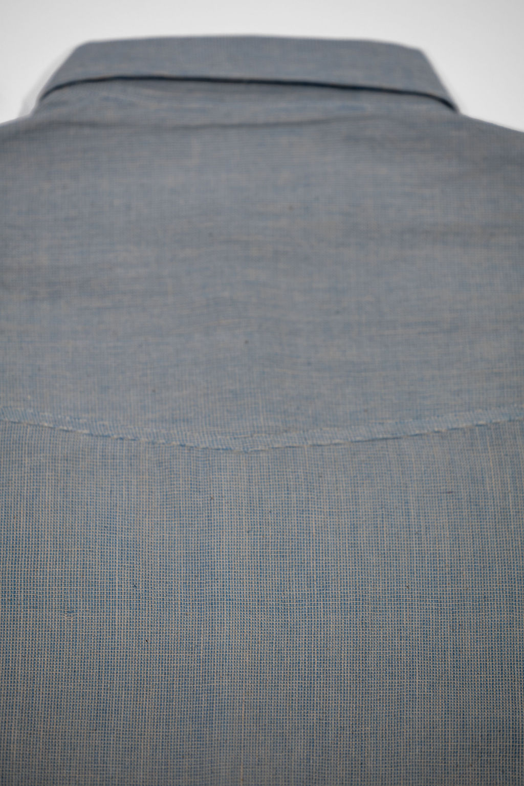 Indi + Ash Marc Shirt Handwoven Kala Cotton - End on End Indigo/Natural