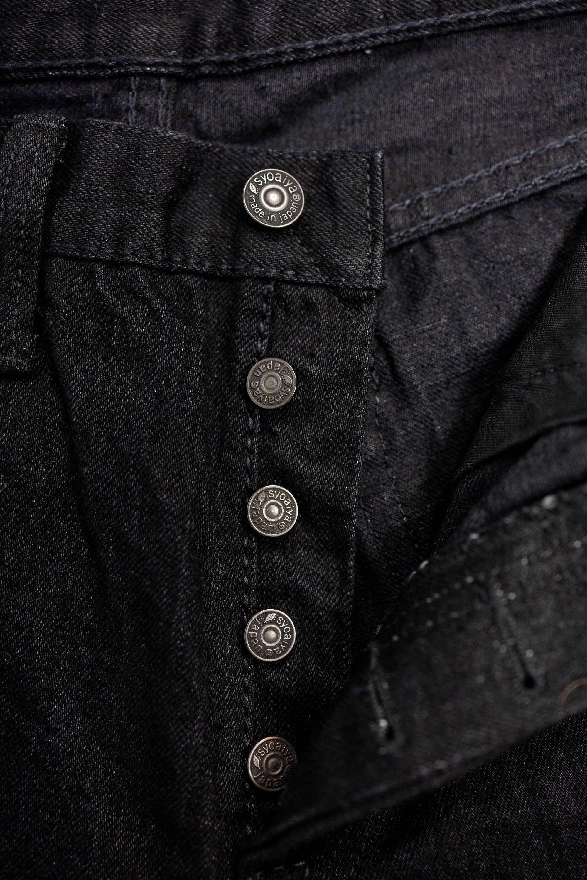 Pure Blue Japan XX-019-BK Relaxed Tapered - 14oz Double Black Denim (Rinsed)