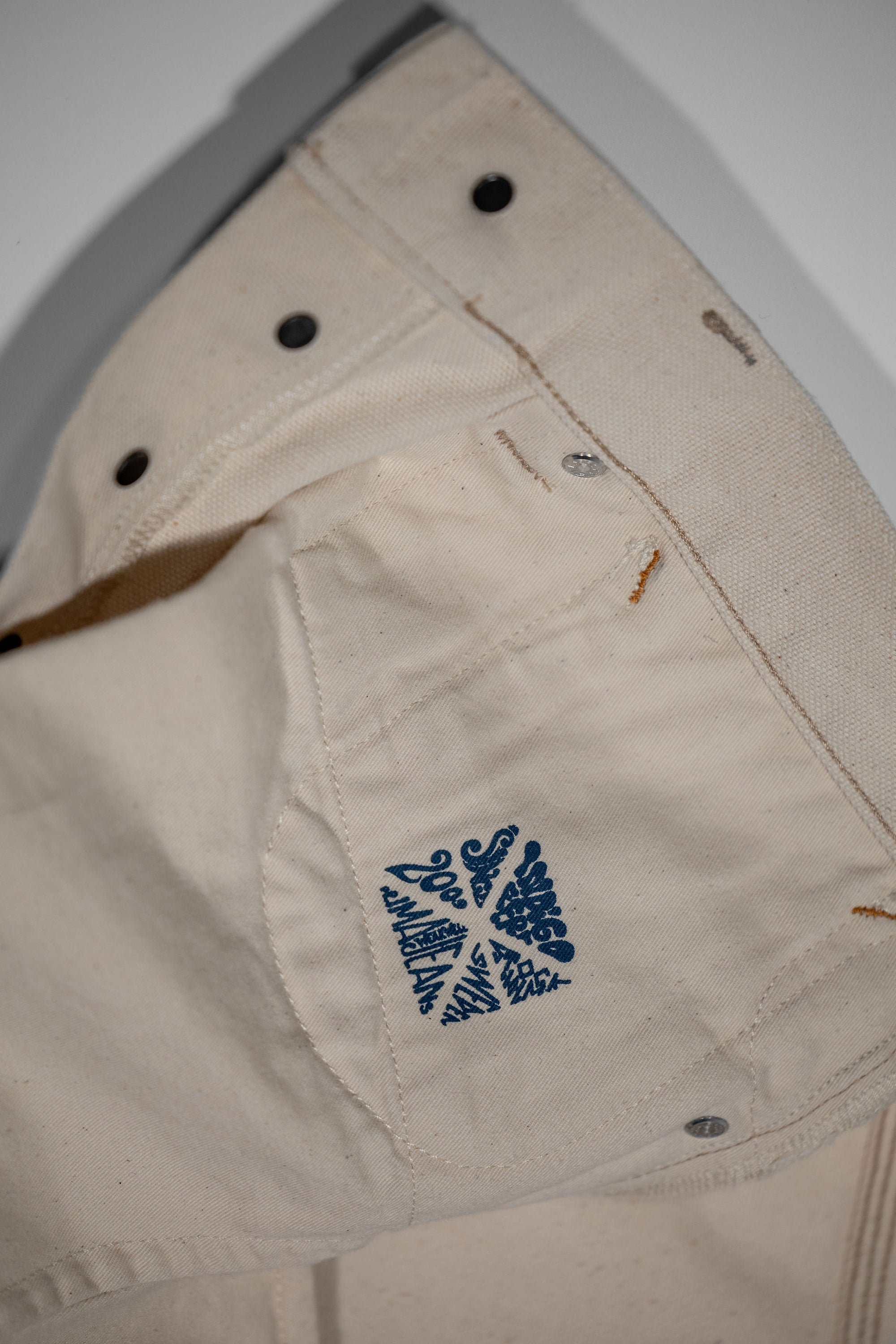 Indigofera Duke - 13oz Smithson Canvas Ecru