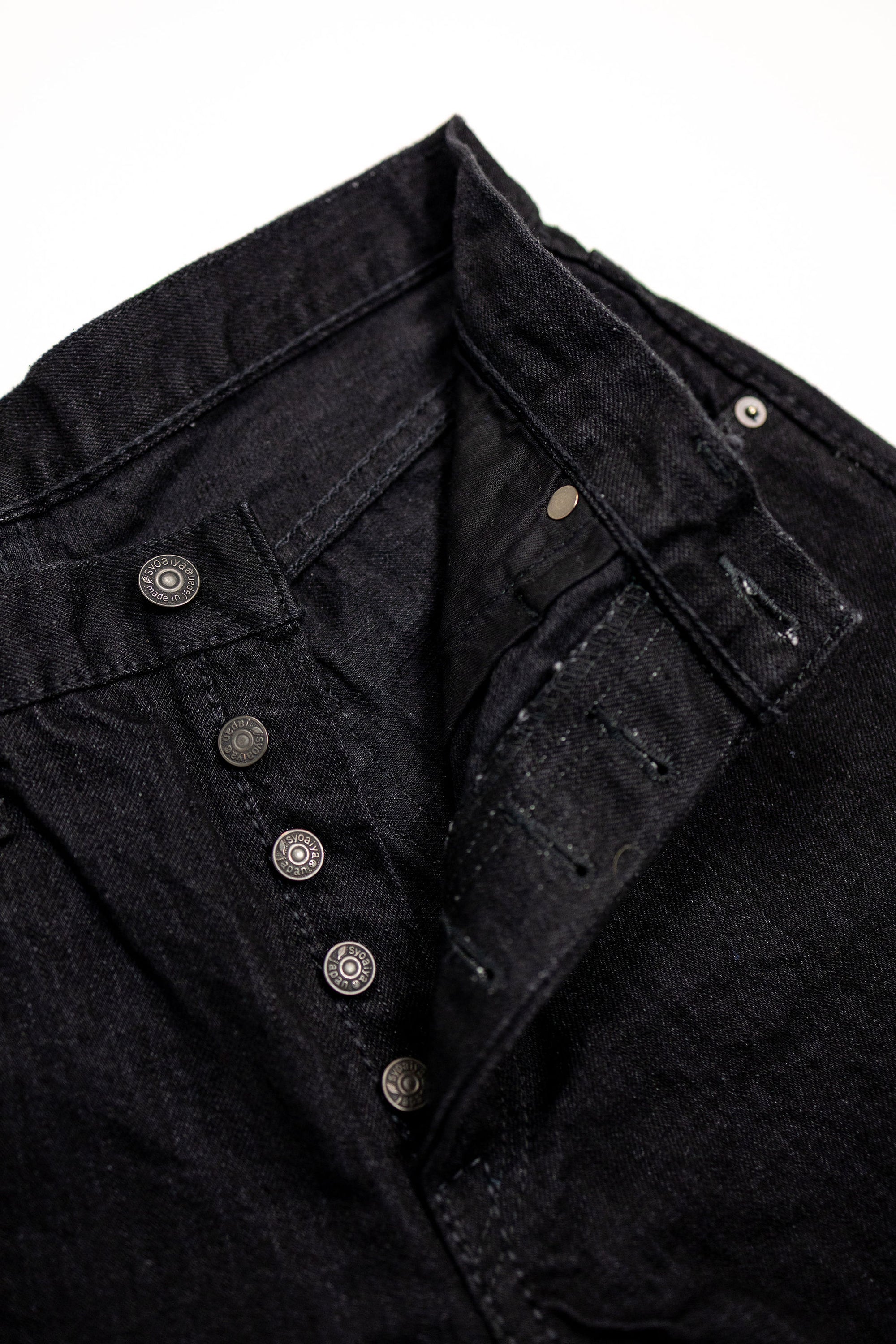 Pure Blue Japan XX-019-BK Relaxed Tapered - 14oz Double Black Denim (Rinsed)