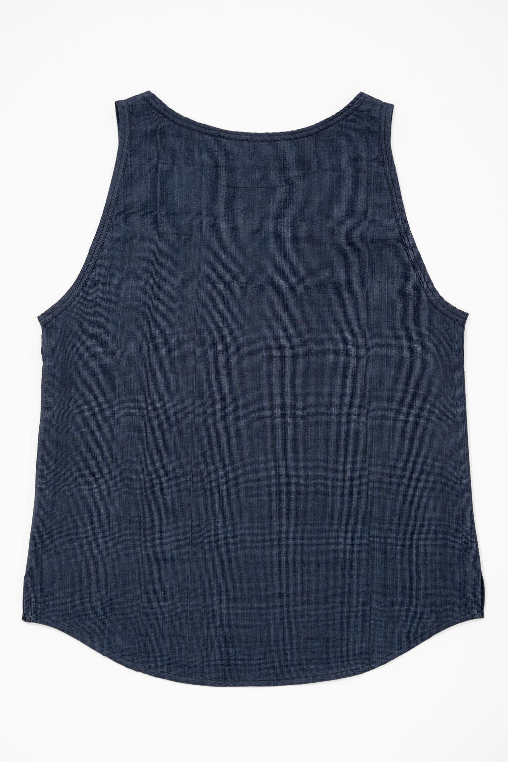 Indi + Ash Ripley Tank - Indigo / Iron Handwoven Kala Cotton