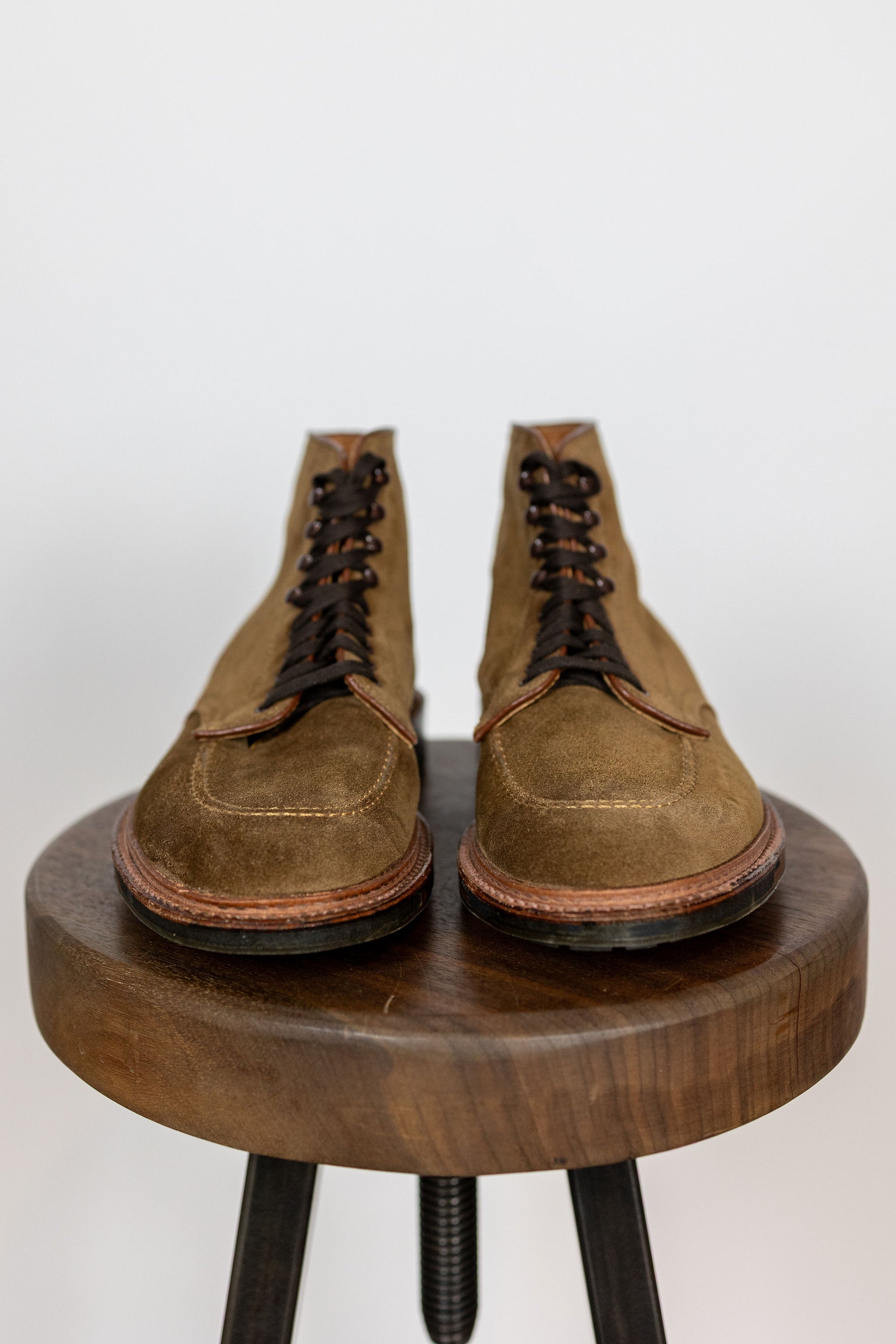 Alden 4011HC Mocc Toe Boot - Snuff Suede