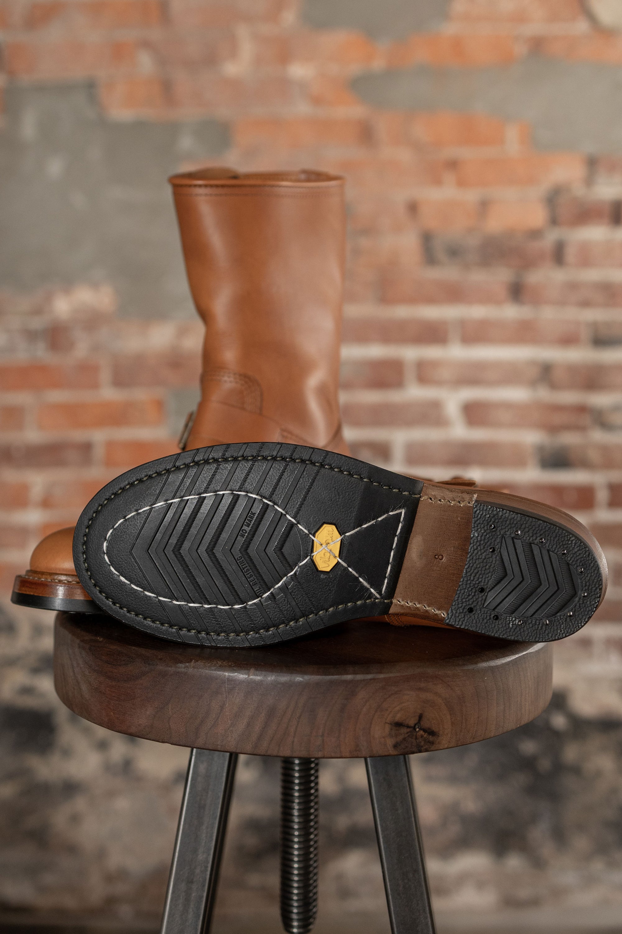 John Lofgren Wabash Engineer Boots - Badalassi Carlo Cognac