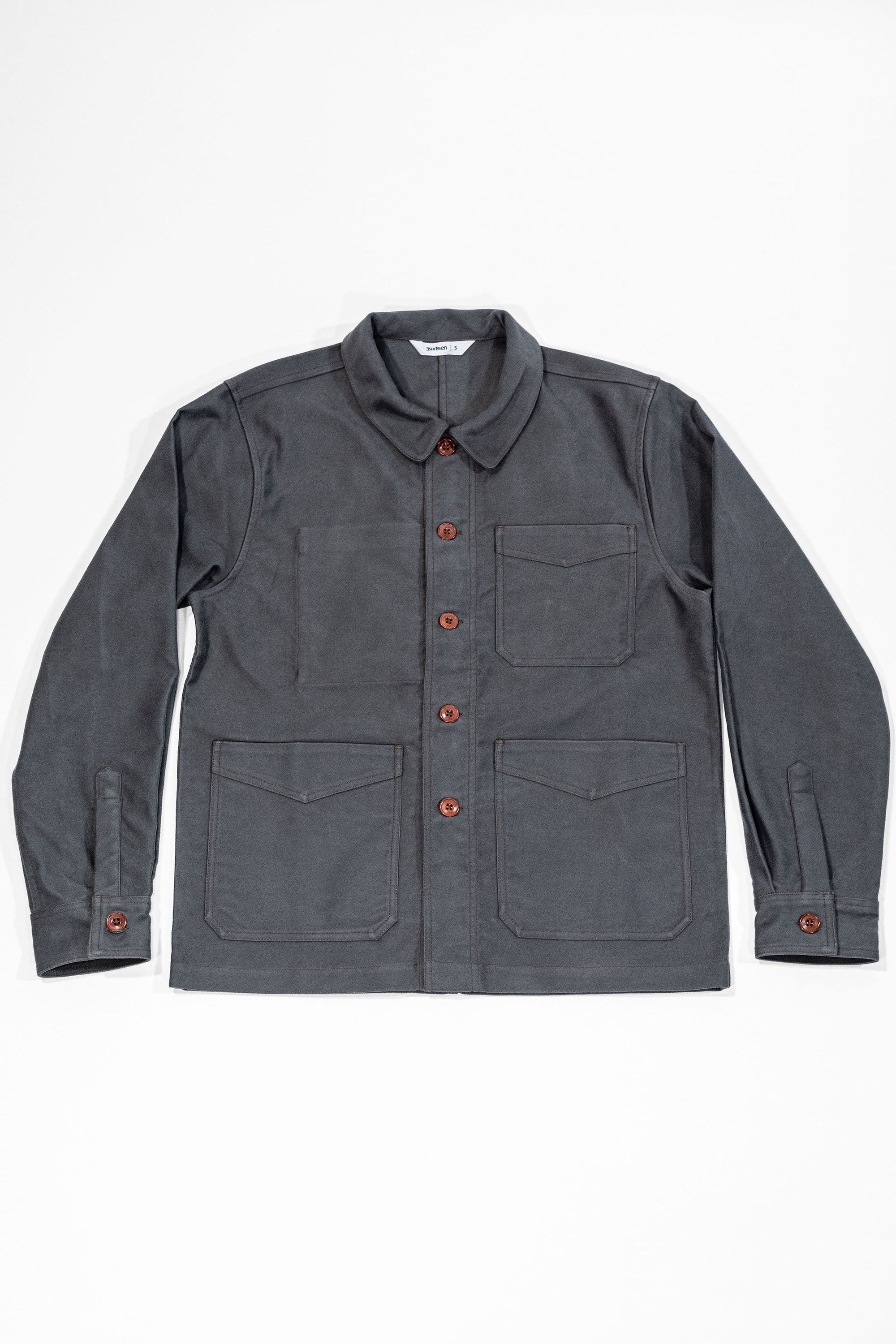 3sixteen French Work Jacket - Grey Moleskin