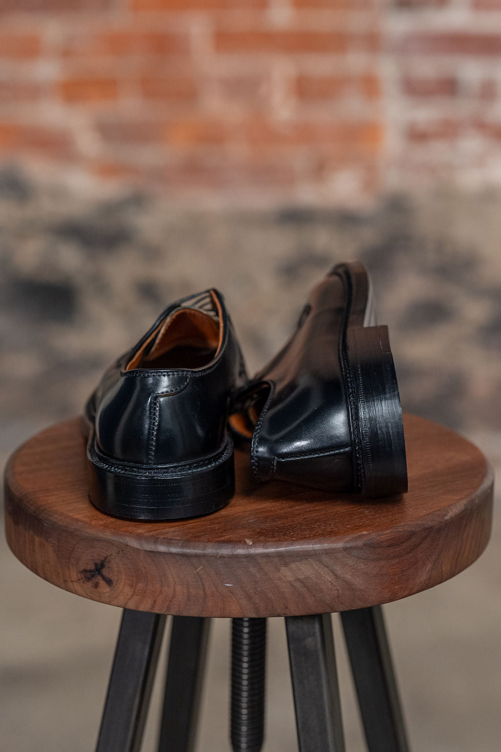Alden 9901 Plain Toe Blucher - Black Shell Cordovan - Franklin & Poe Alden 9901 Plain Toe Blucher - Black Shell Cordovan - Franklin & Poe