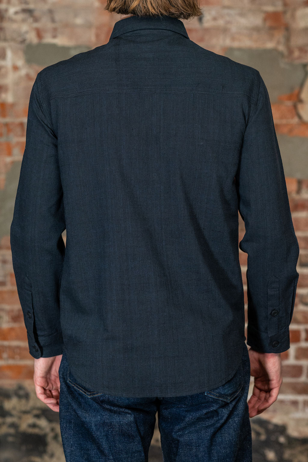 Indi + Ash Smith Workshirt - Indigo / Iron Handwoven End On End