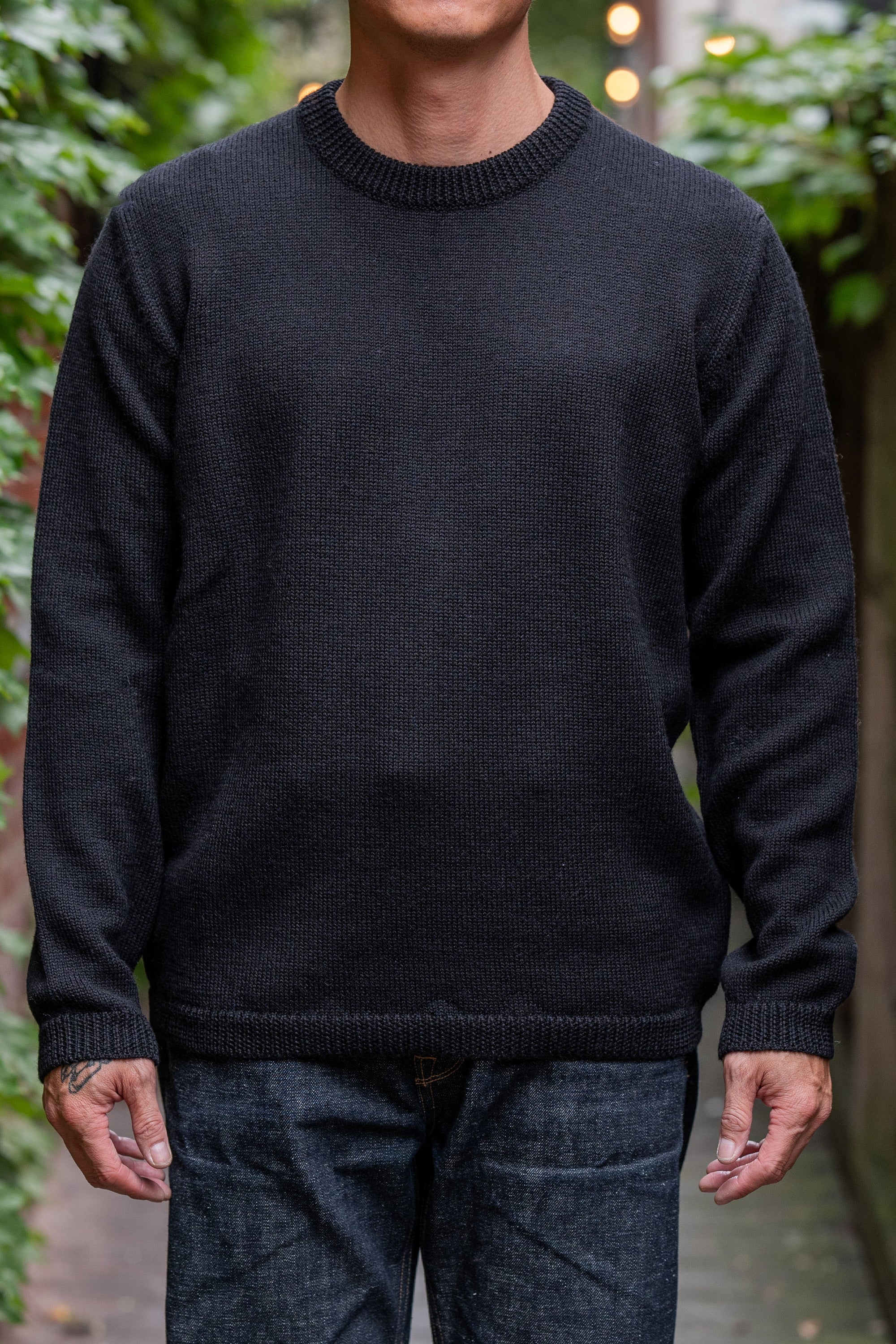 Hansen Garments Eske Crew Neck Sweater - Black