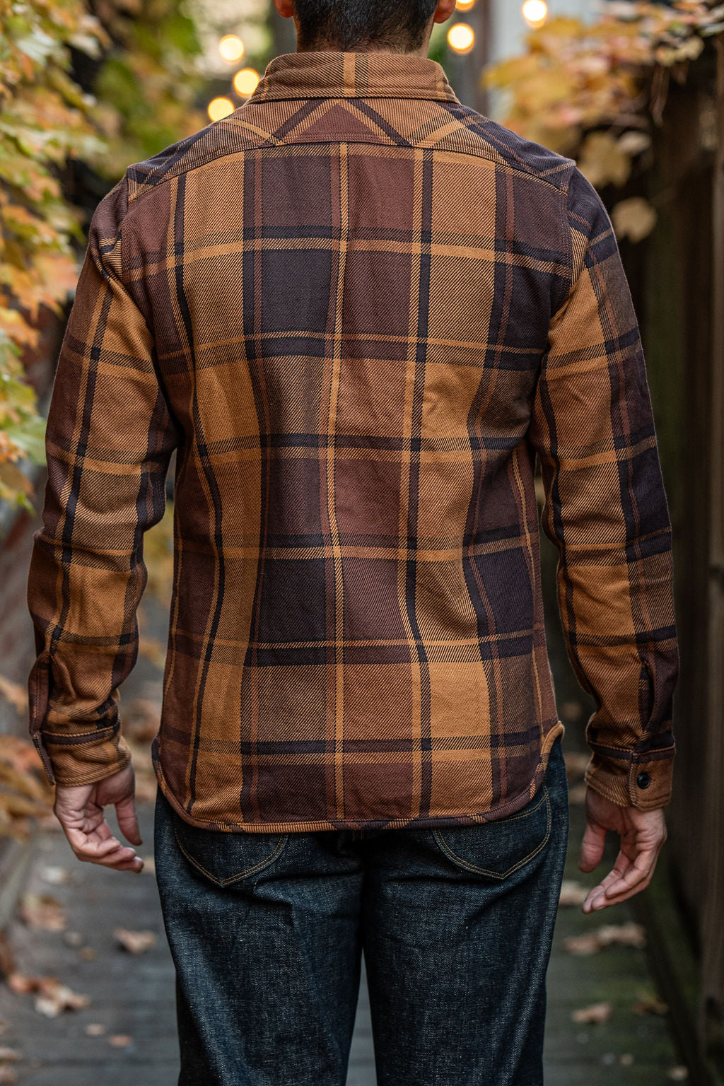 UES 502451 Extra Heavy Flannel Shirt - Orange