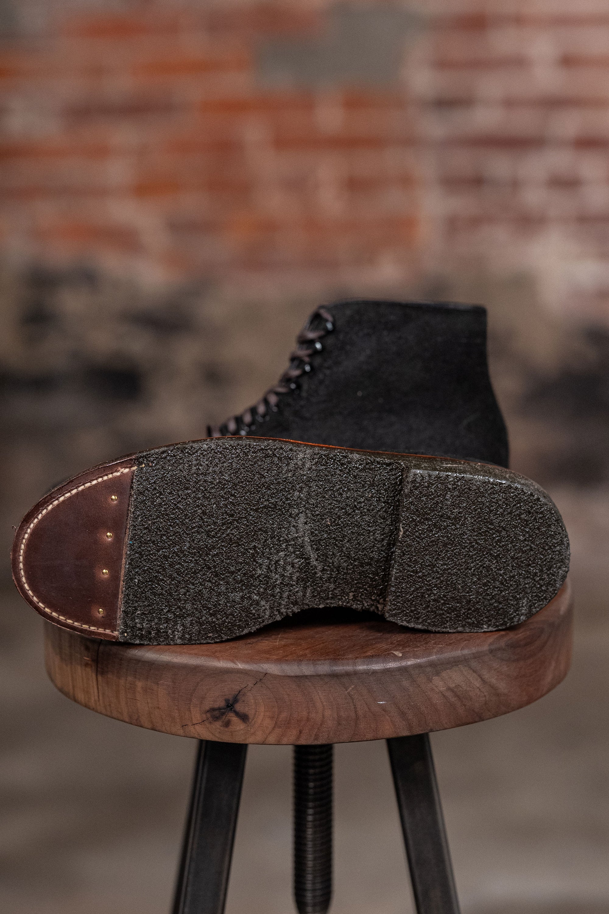 Alden 86065H Plain Toe Boot - Earth Chamois Reverse