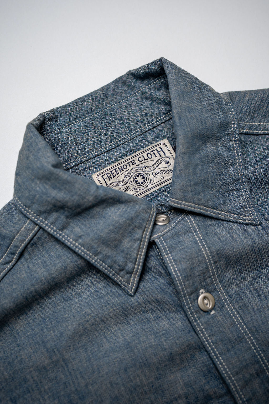 Freenote Cloth Lambert - Herringbone Chambray