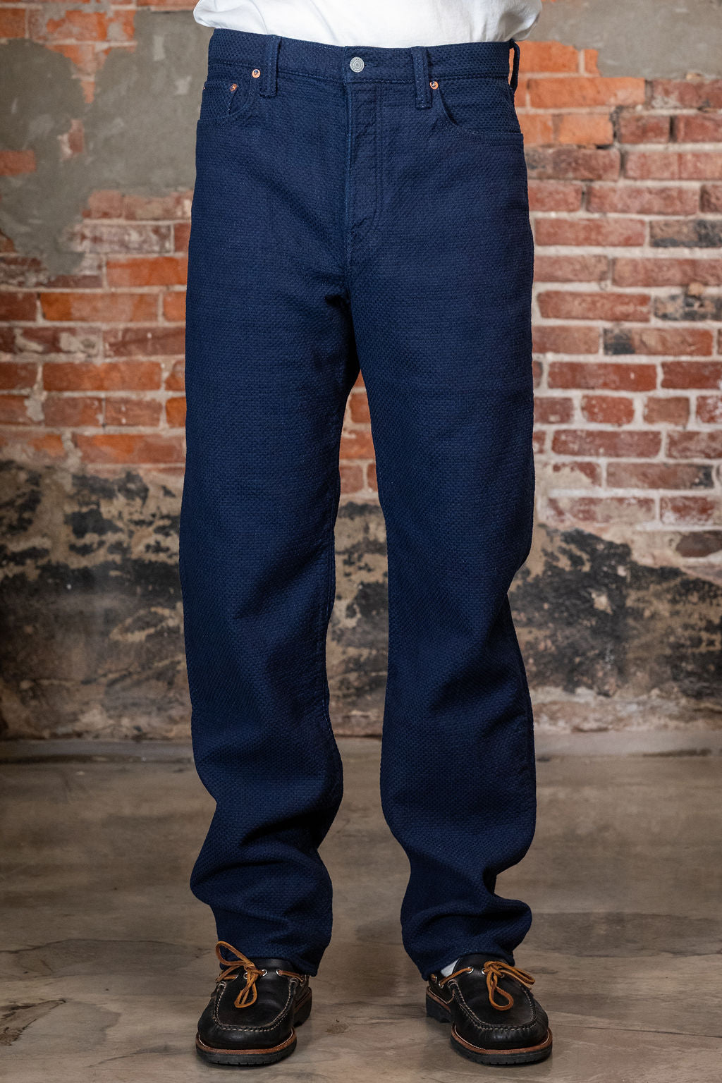 Omoto 0821 Loose Fit Pant - 15oz Ori-zashi Sashiko (One Washed)