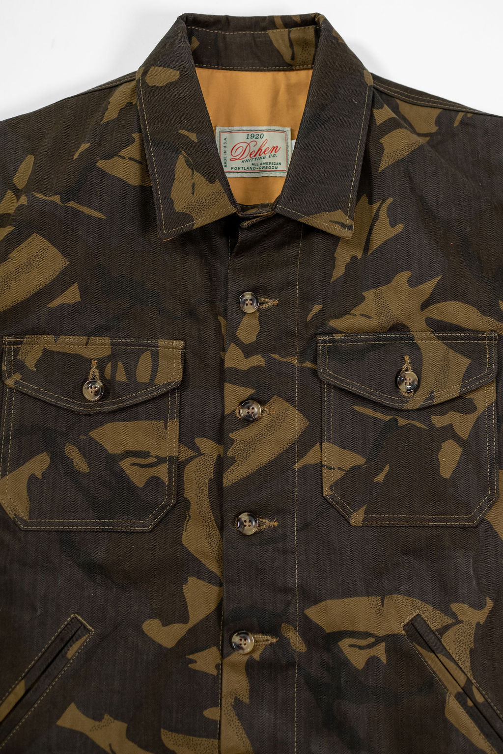 Dehen 1920 Waxed Cotton Crissman - Darkwood Camo Dry Waxed Cotton