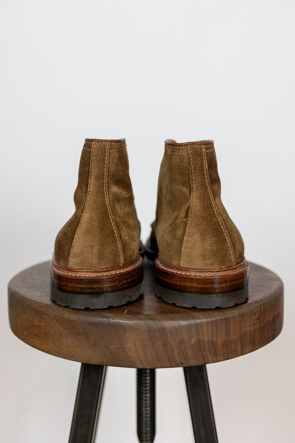 Alden 4011HC Mocc Toe Boot - Snuff Suede - Franklin & Poe