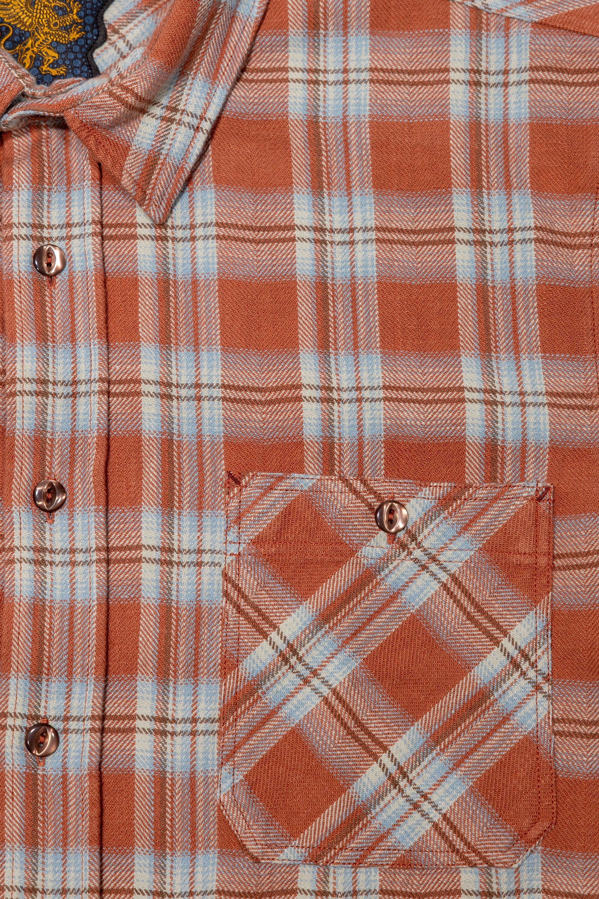 Indigofera Bruce Flannel - Red/Blue Check