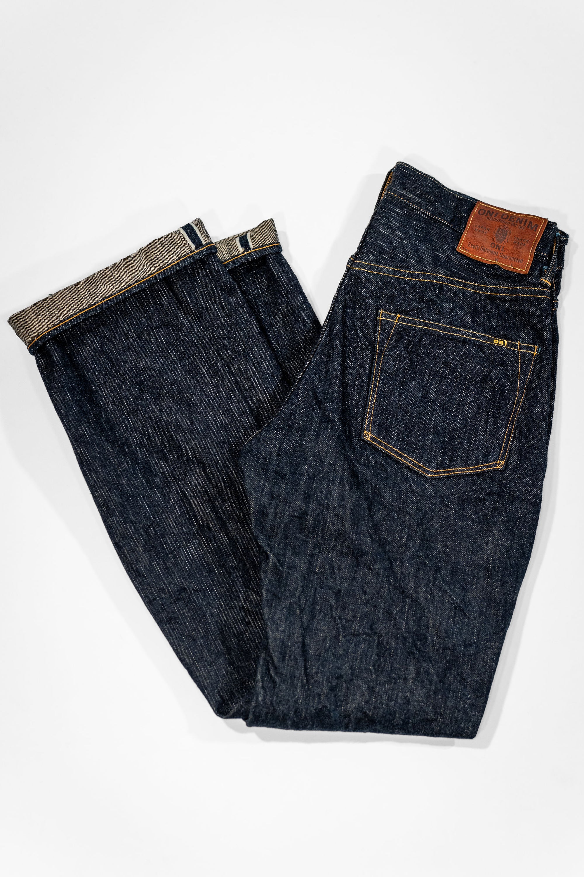 Oni Denim 200-GC15 - 15oz Wide Straight Green Cast Denim
