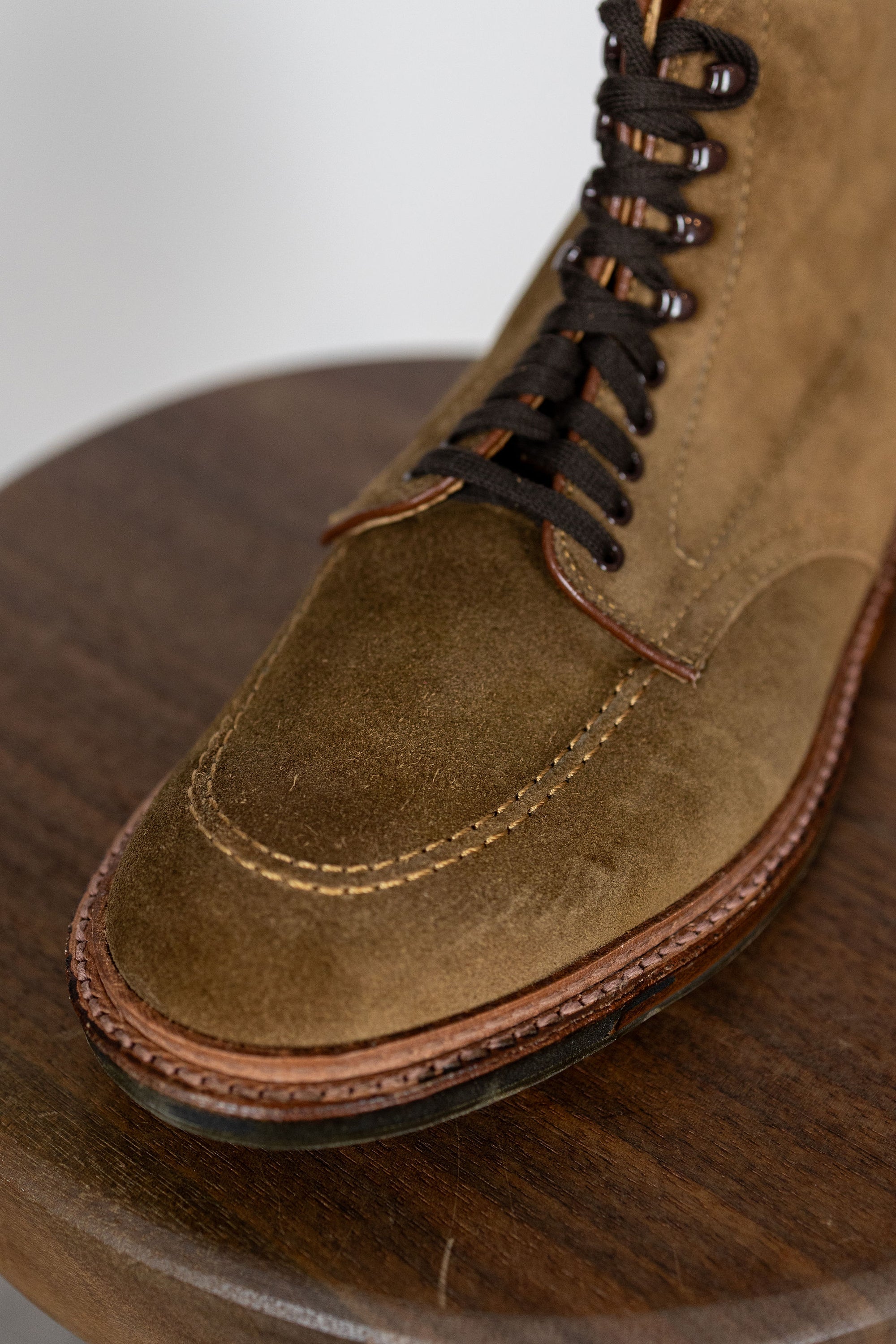 Alden 4011HC Mocc Toe Boot - Snuff Suede