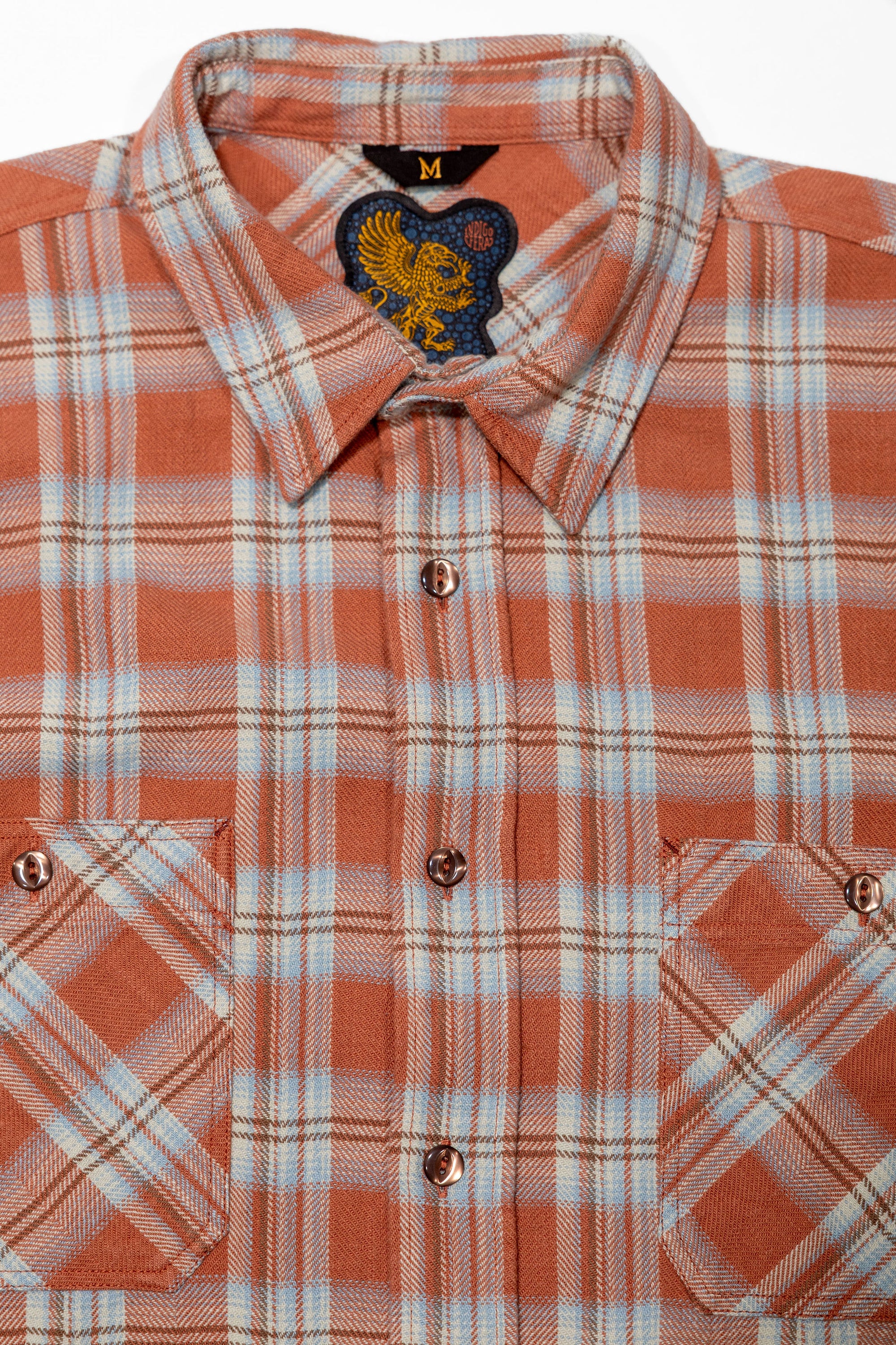 Indigofera Bruce Flannel - Red/Blue Check