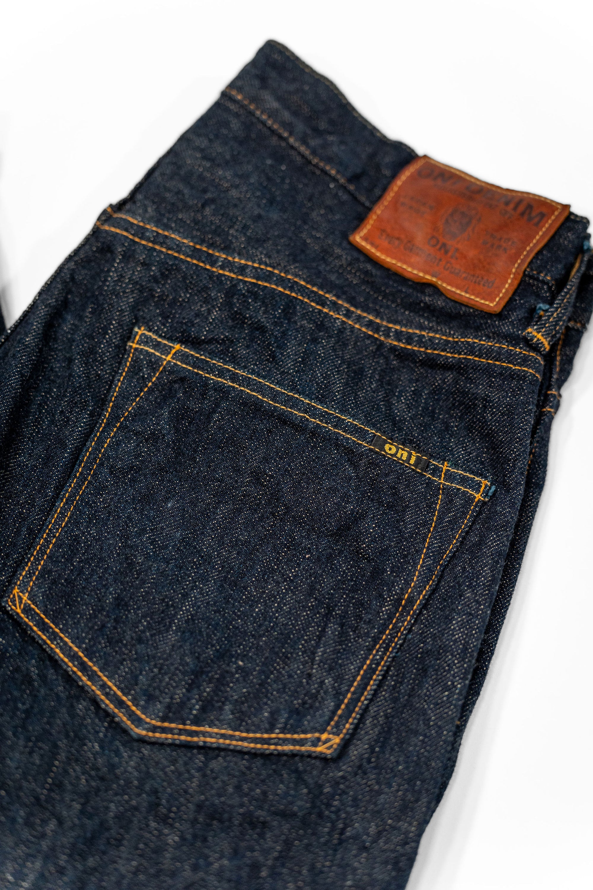Oni Denim 200-GC15 - 15oz Wide Straight Green Cast Denim