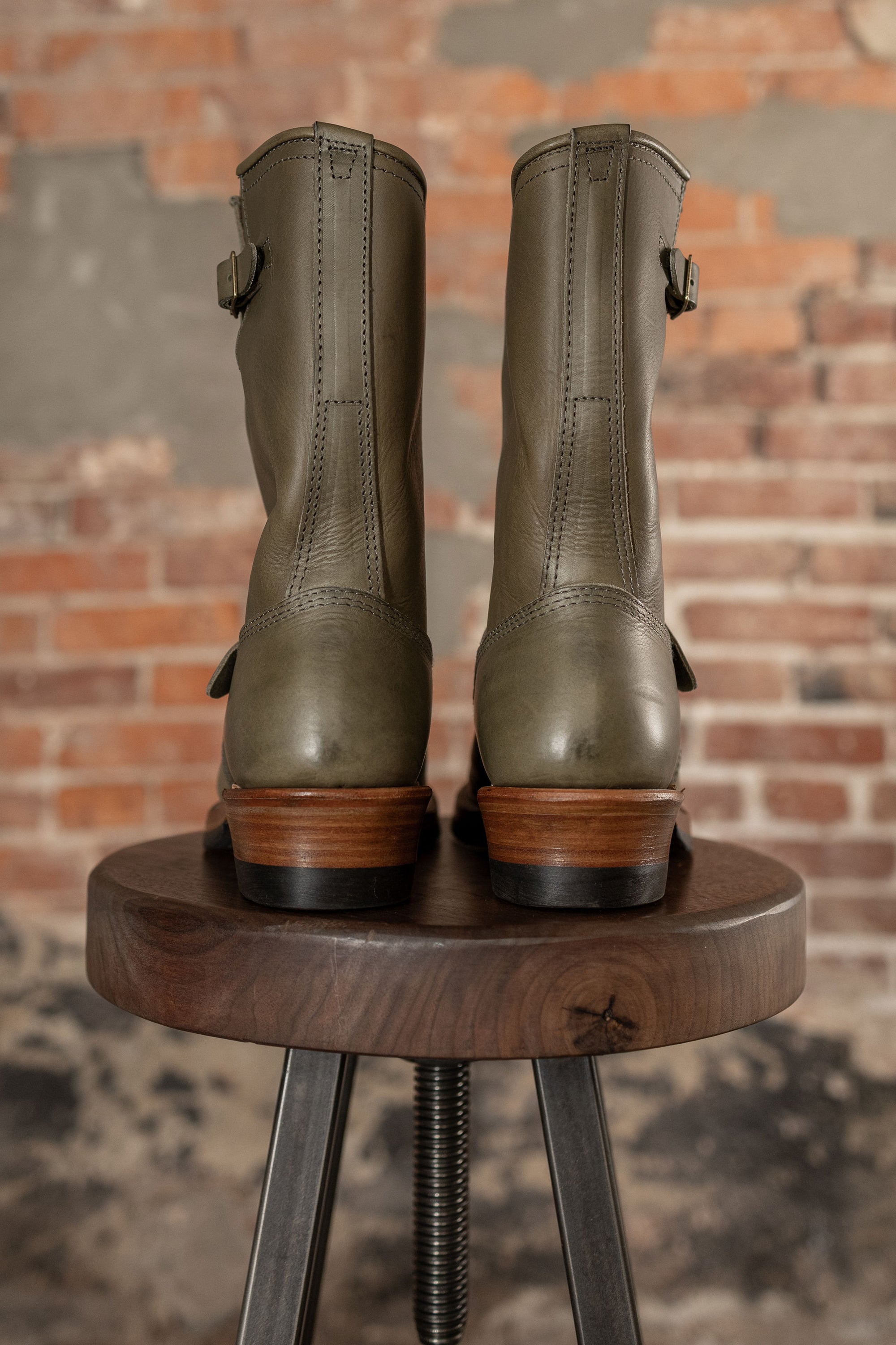John Lofgren Wabash Engineer Boots - Badalassi Carlo Grigio