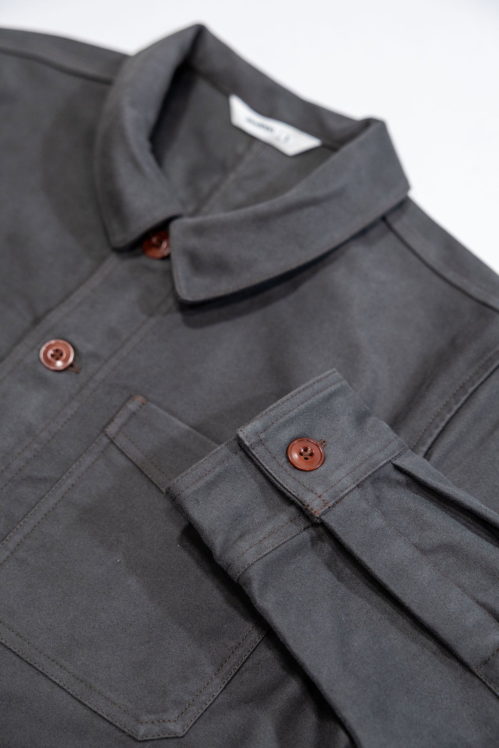 3sixteen French Work Jacket - Grey Moleskin