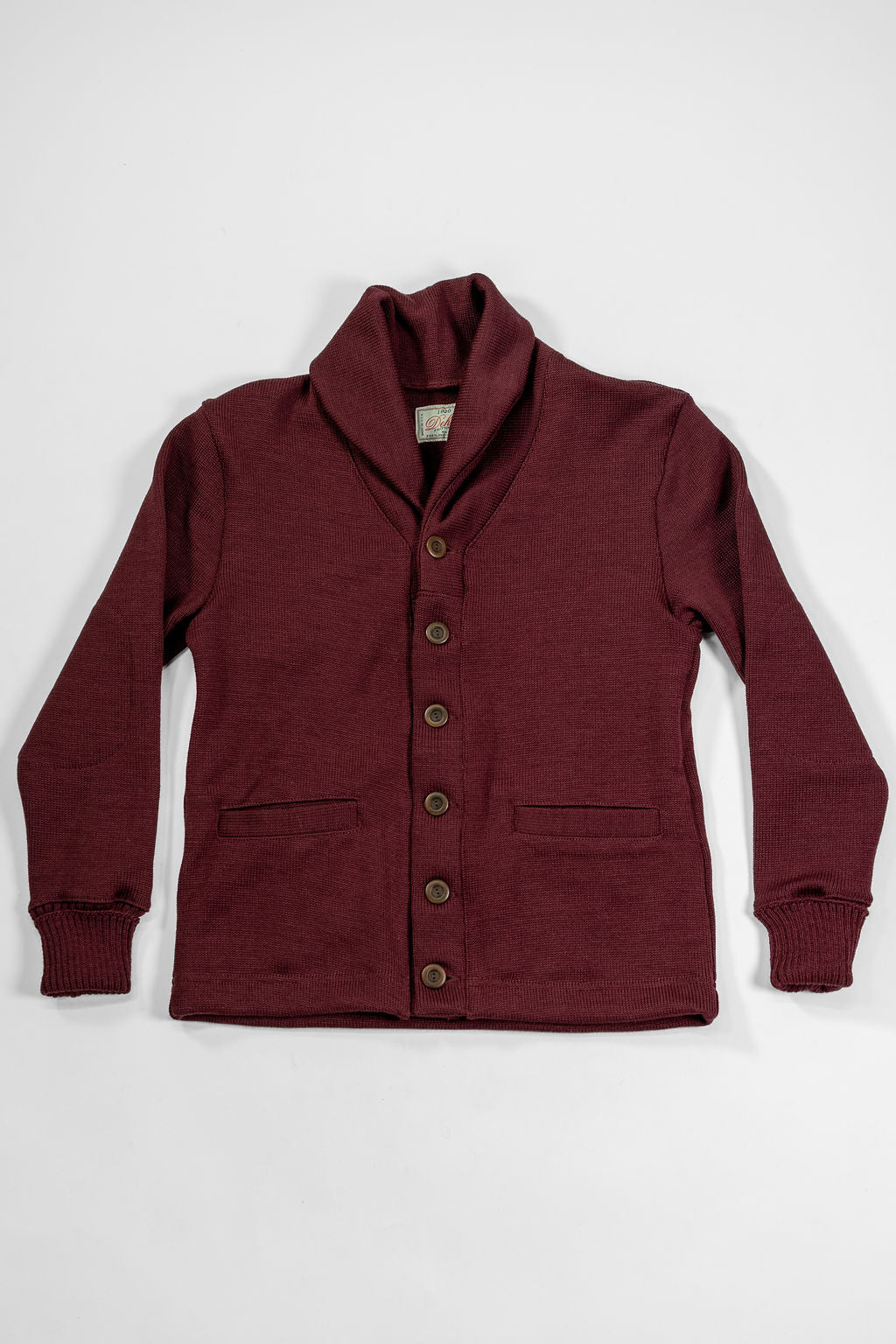 Dehen 1920 Shawl Sweater Coat - Burgundy
