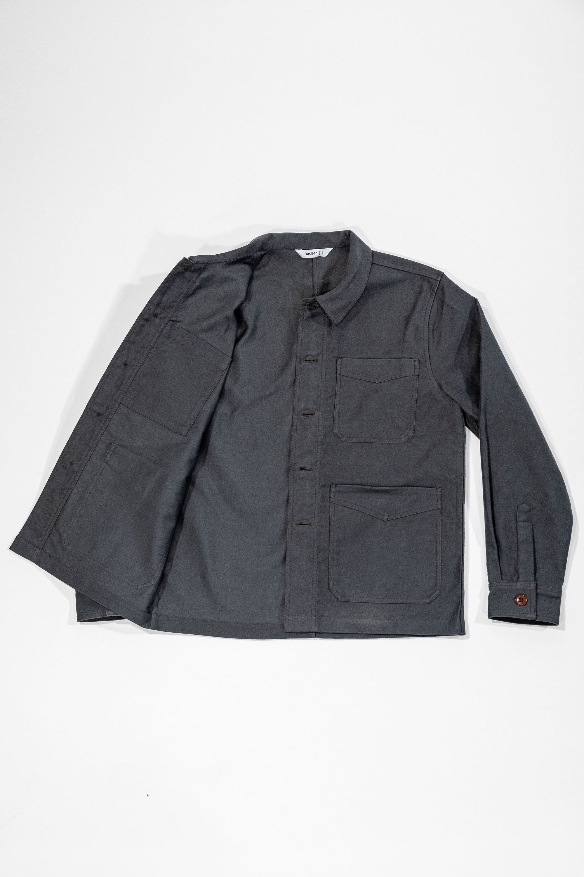 3sixteen French Work Jacket - Grey Moleskin