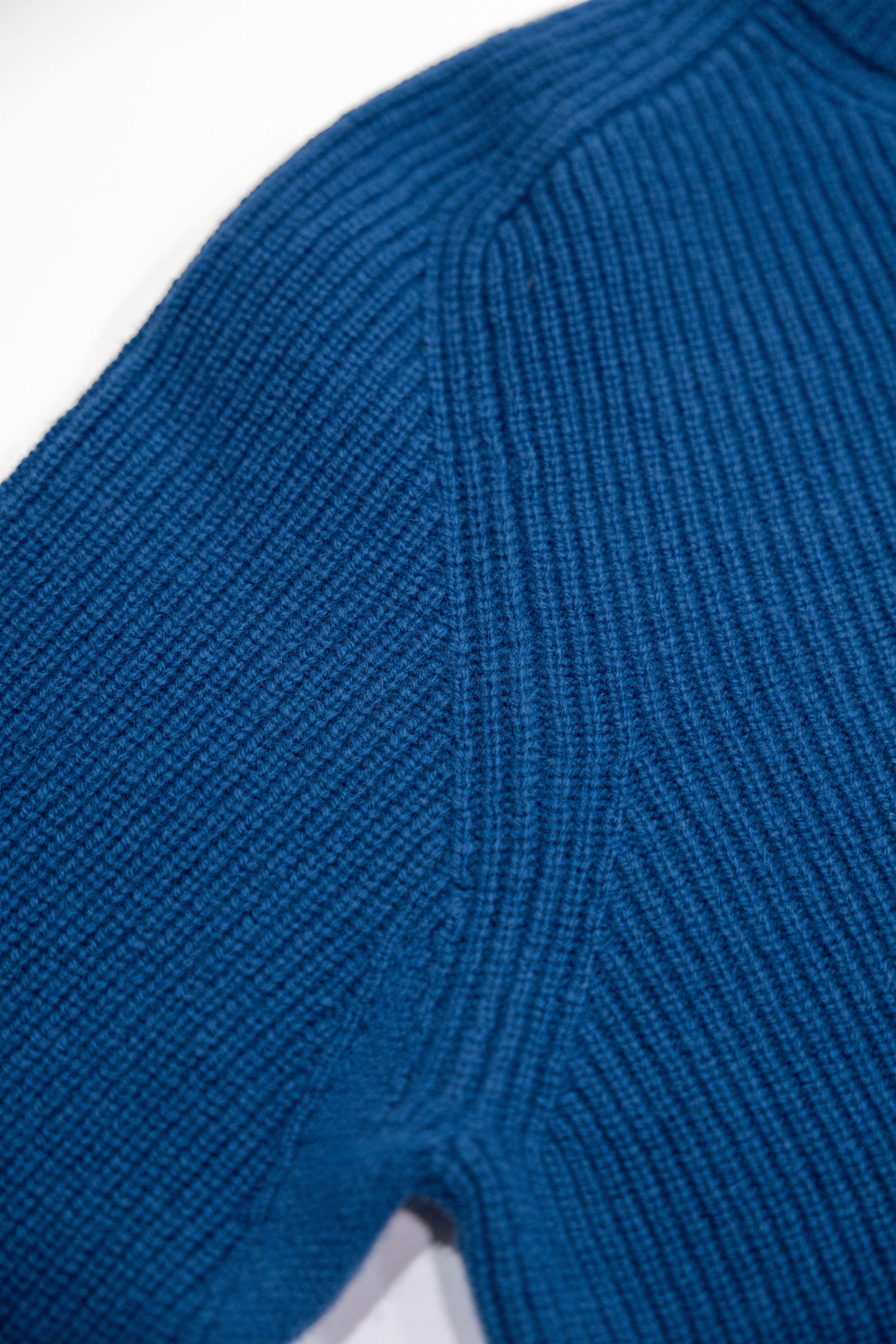 Merz b. Schwanen LOCC02 Sturdy Ribbed Merino-Wool Cashmere Sweater - Carbon Blue