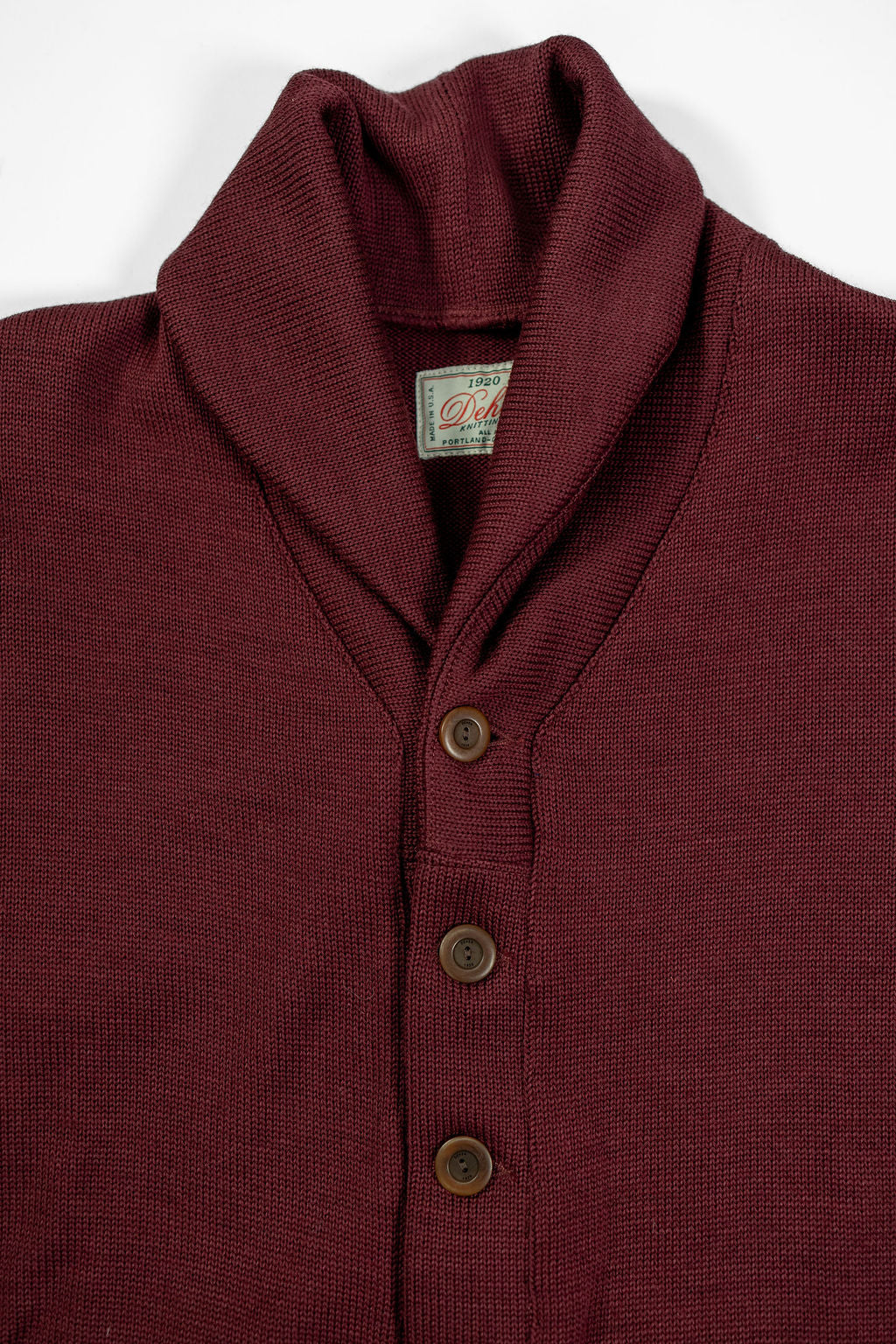 Dehen 1920 Shawl Sweater Coat - Burgundy