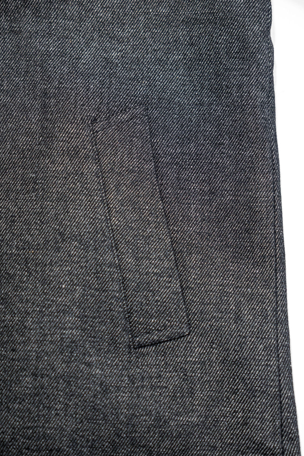 Knickerbocker Hudson Shetland Overcoat - Black Pepper Wool & Linen