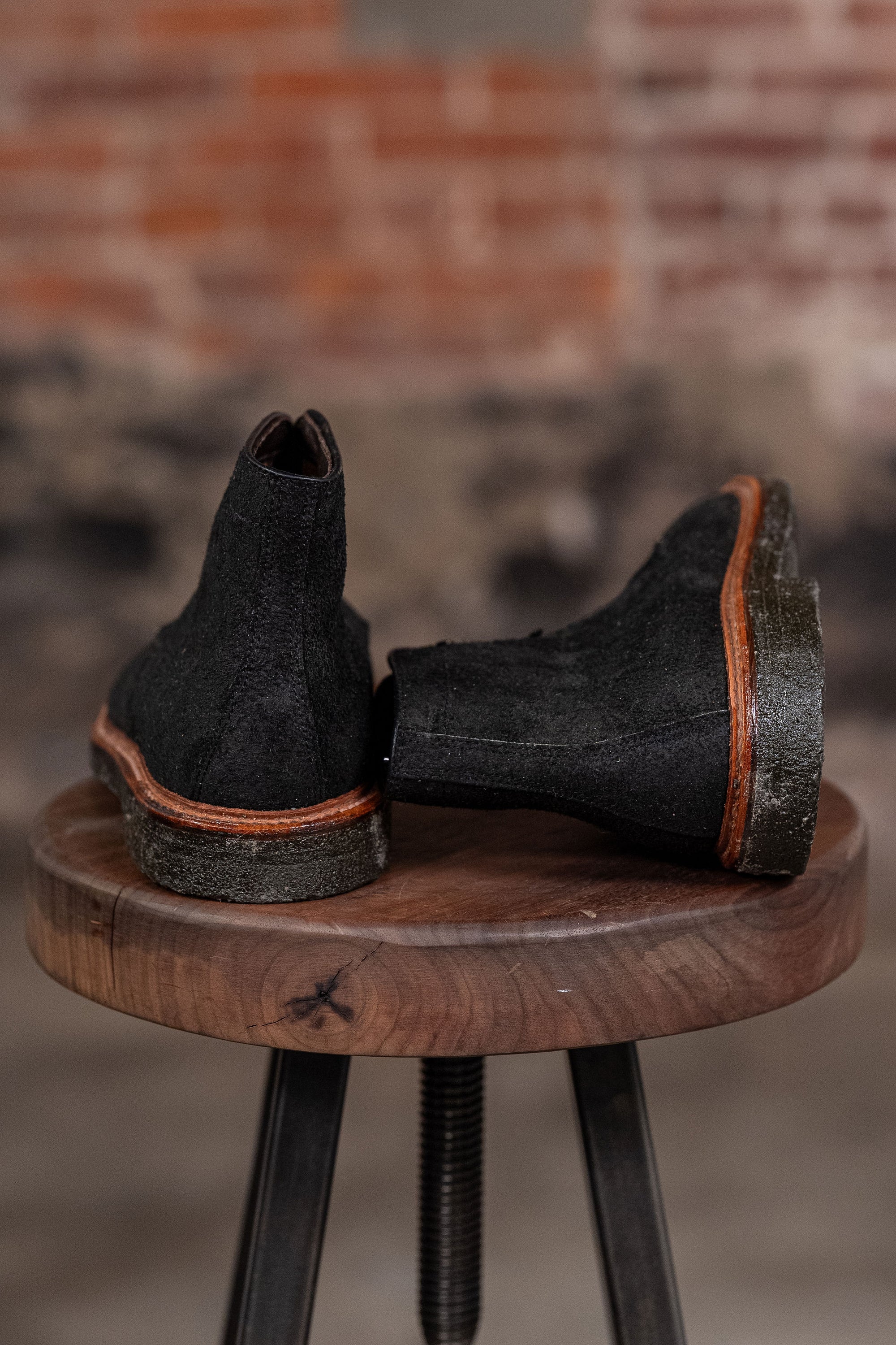 Alden 86065H Plain Toe Boot - Earth Chamois Reverse