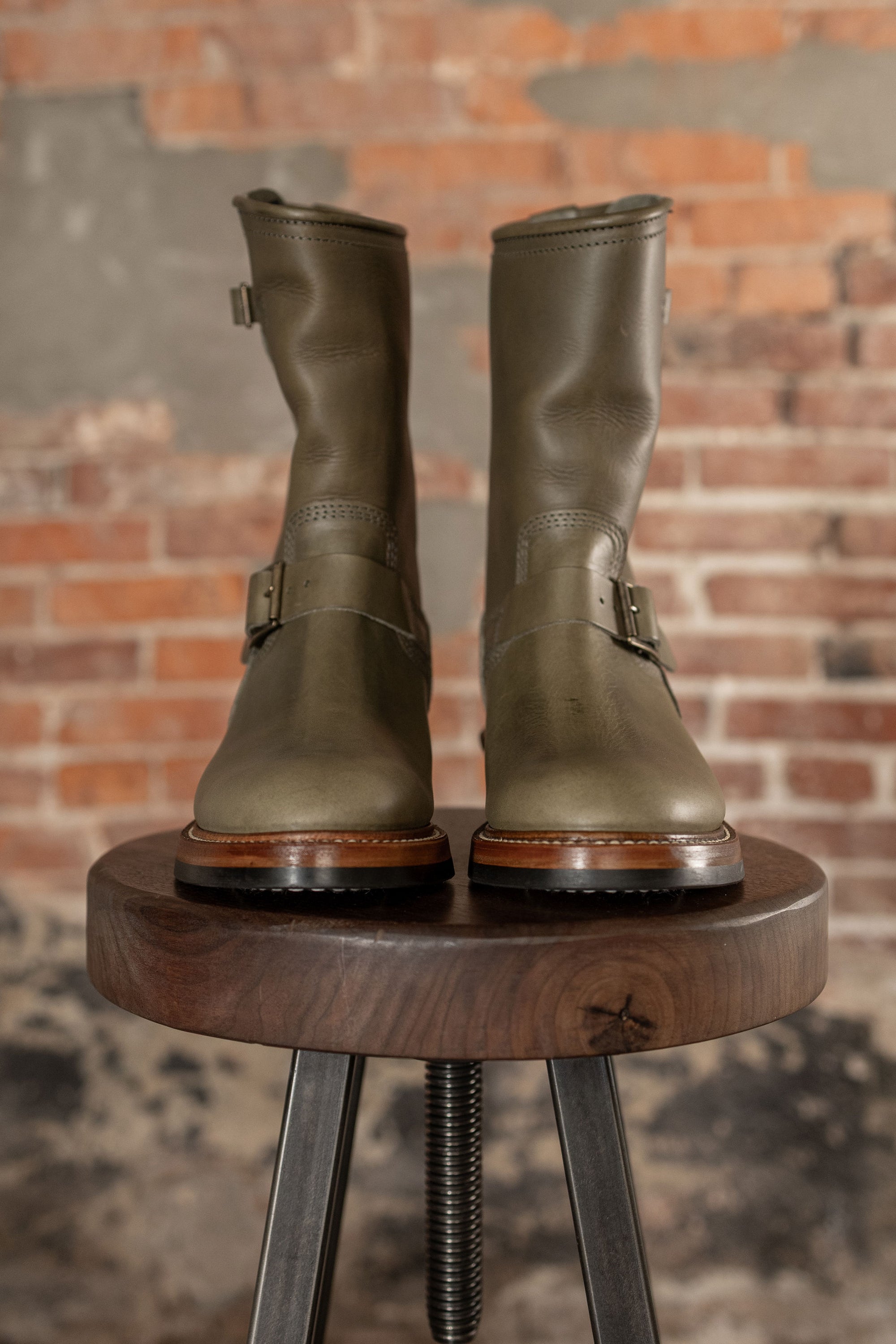 John Lofgren Wabash Engineer Boots - Badalassi Carlo Grigio