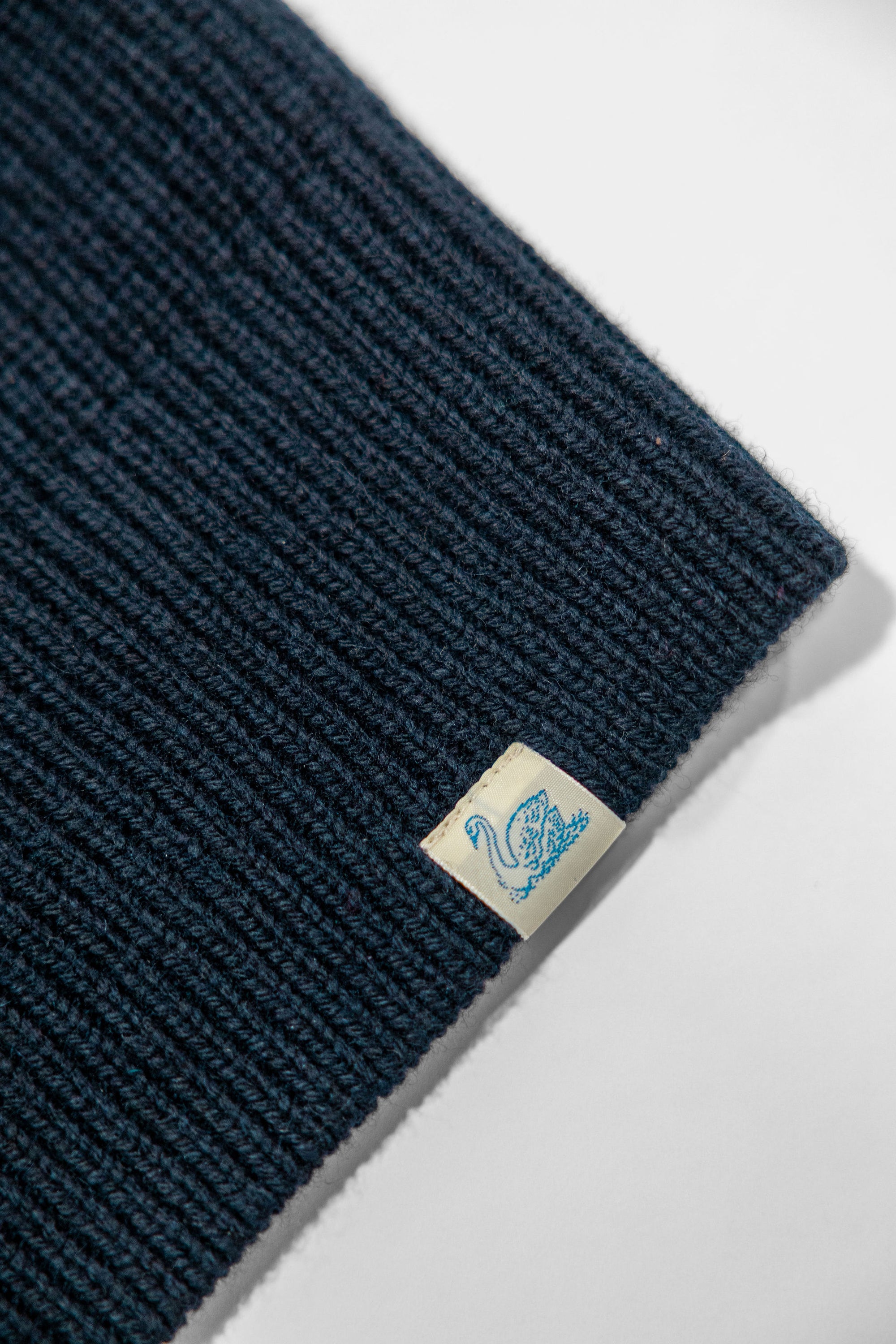 Merz b. Schwanen LOCC02 Sturdy Ribbed Merino-Wool Cashmere Sweater - Dark Navy