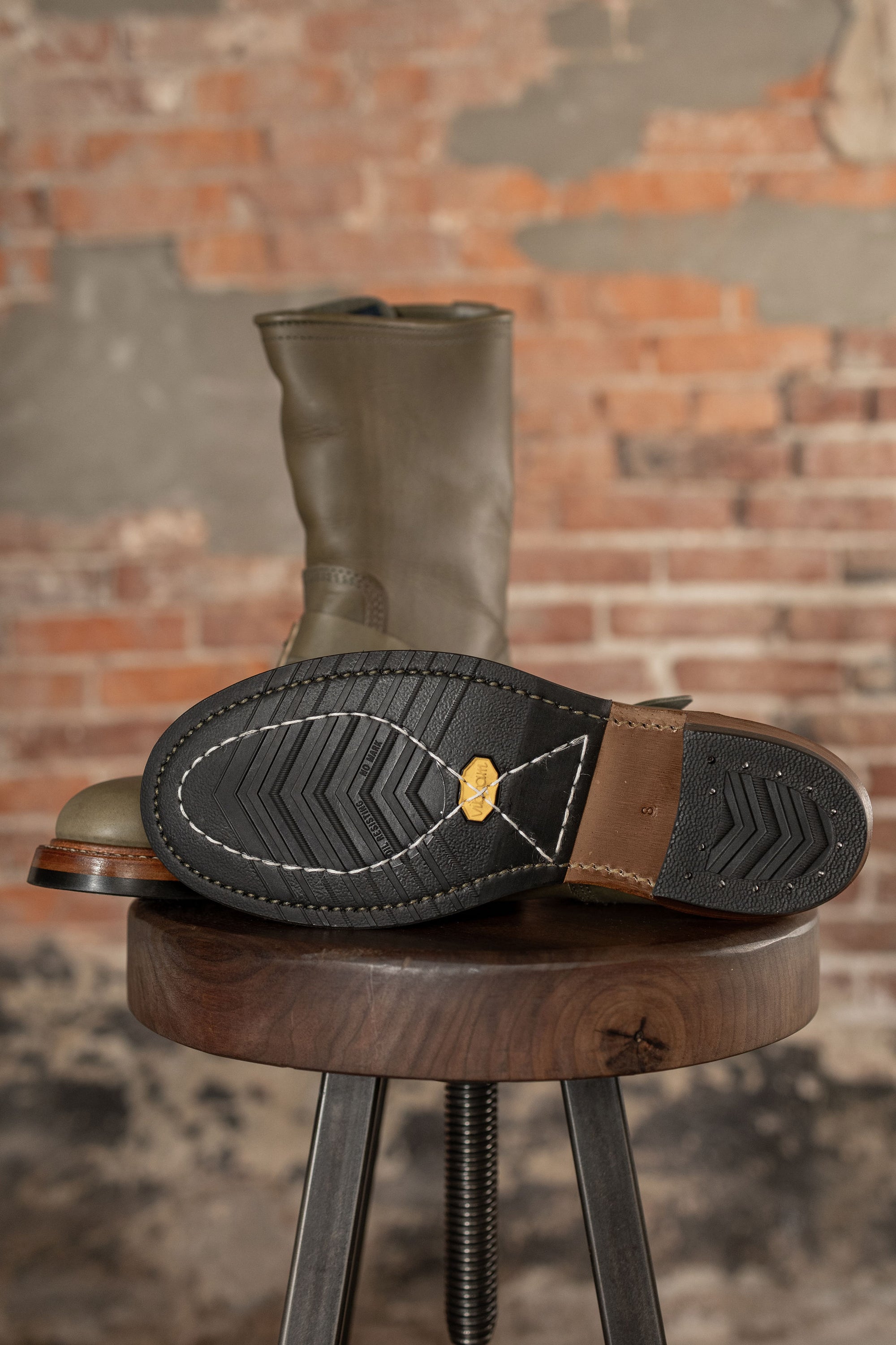 John Lofgren Wabash Engineer Boots - Badalassi Carlo Grigio